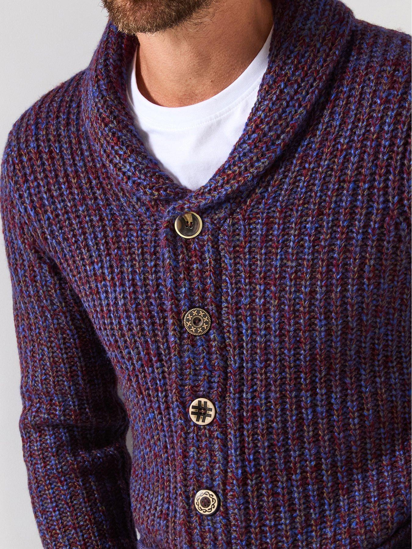 Image 2 of 4 of Joe Browns Reel Shawl Knitted Cardigan - Purple