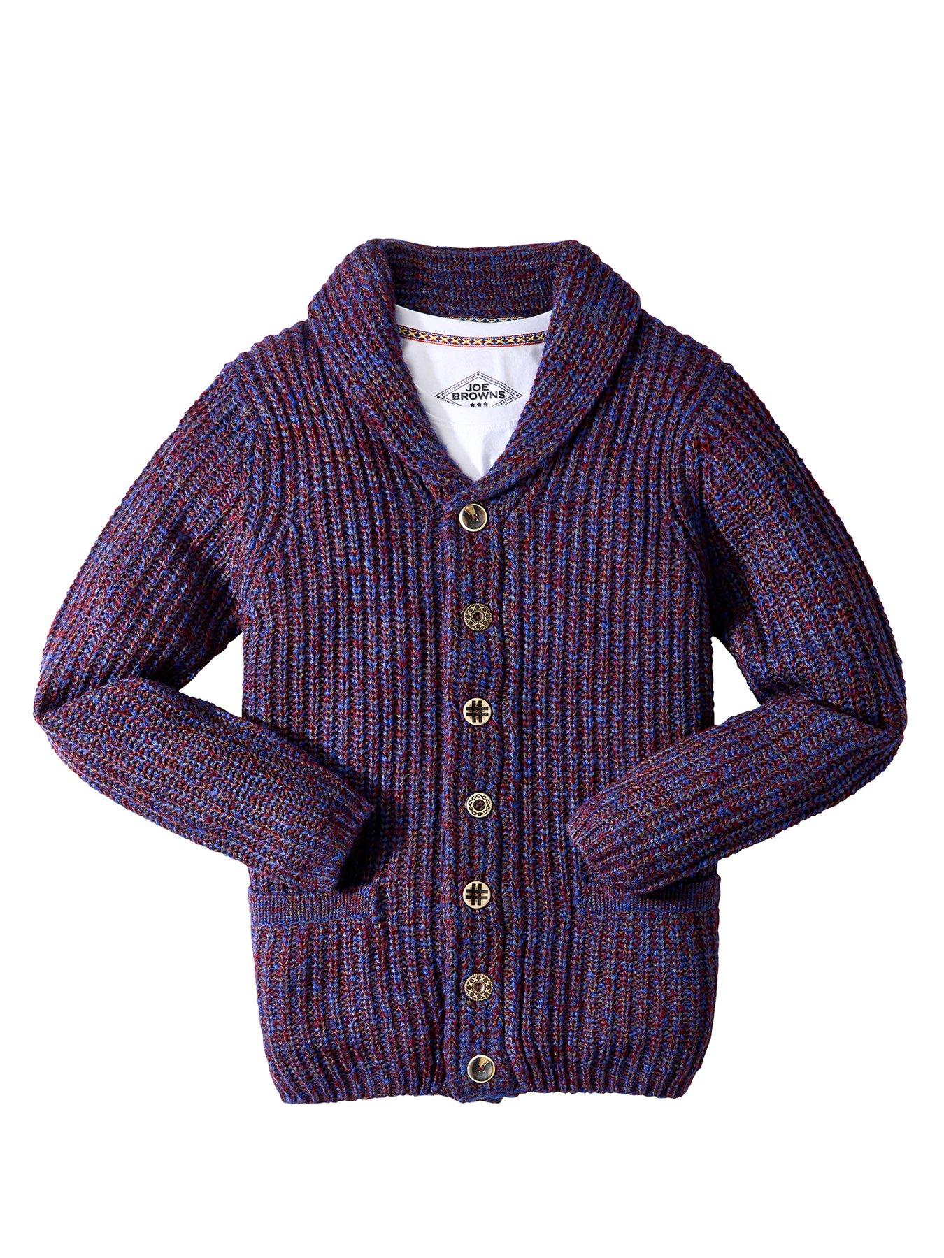 Image 4 of 4 of Joe Browns Reel Shawl Knitted Cardigan - Purple