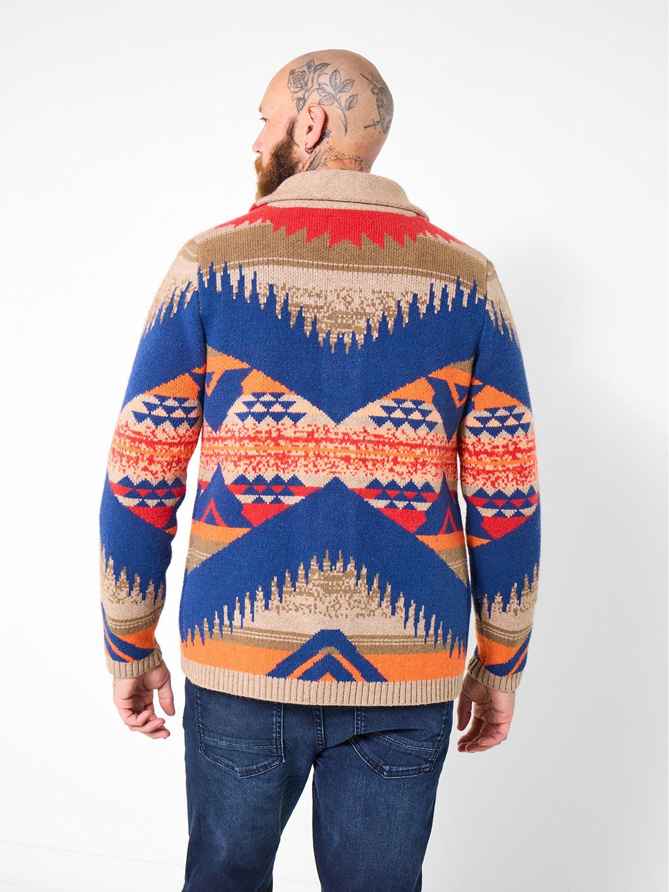 Image 2 of 6 of Joe Browns Wild Aztec Shawl Knitted Cardigan - Multi