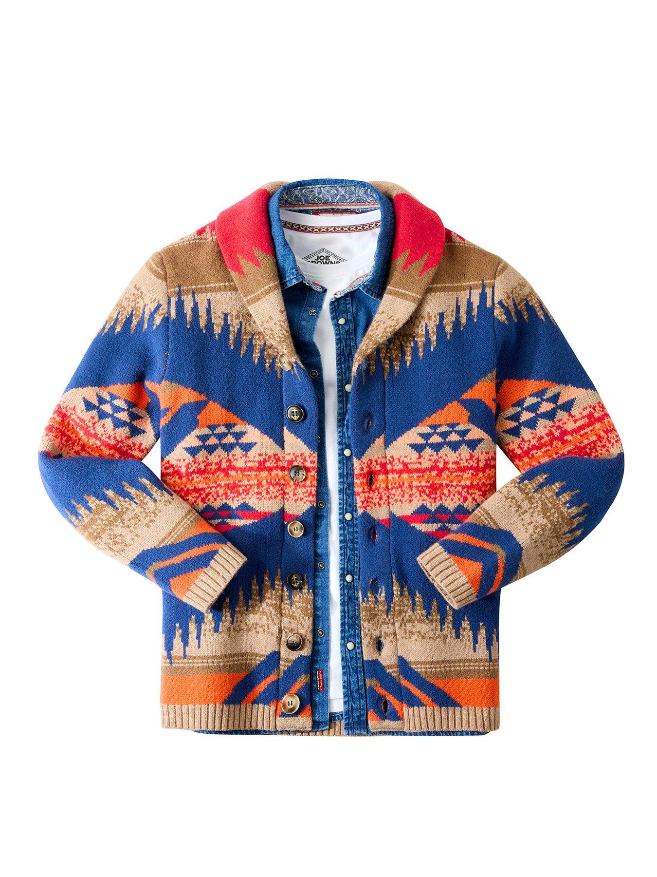 Multicolor Wool Shawl Cardigan Mens Multi Coloured Boohoo Cardigan