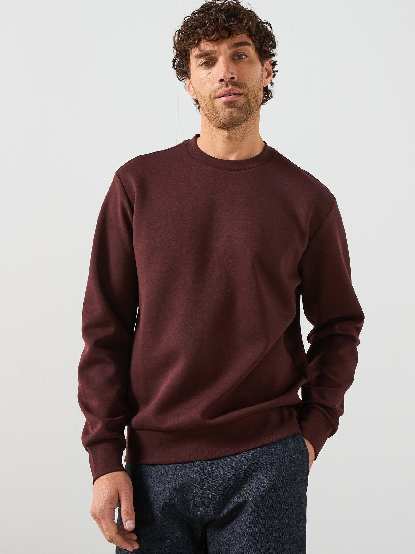 Mango Nola Crew Sweatshirt - Dark Red