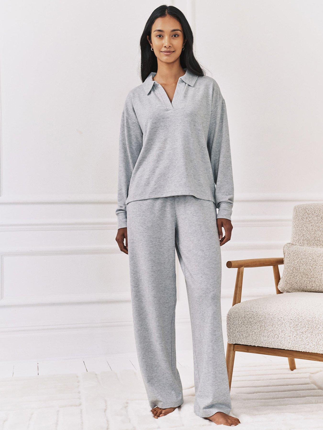 CHELSEA PEERS Snit Wide Leg Trousers - Grey