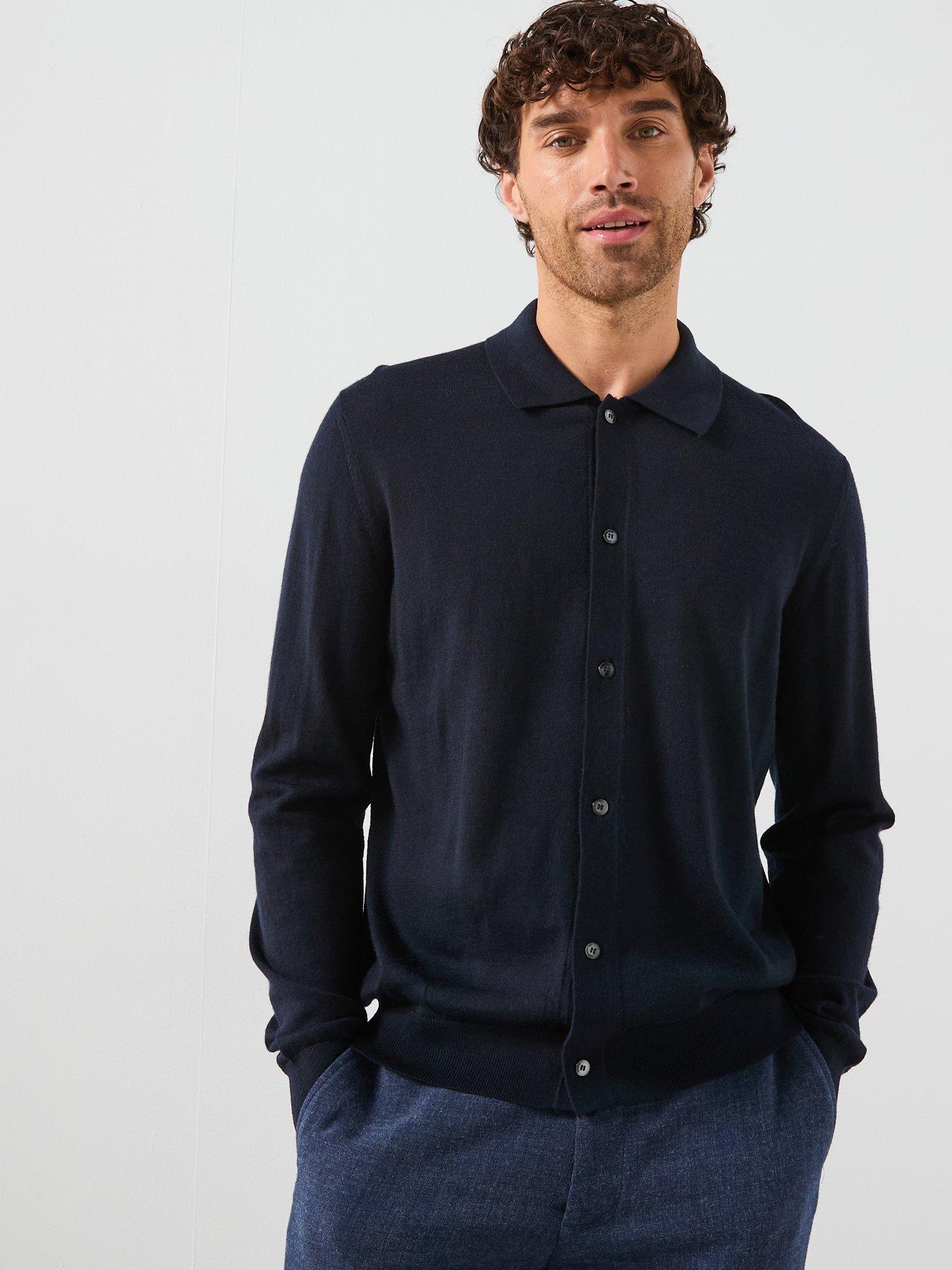 Mango Mango Button Through Merino Knitted Jumper