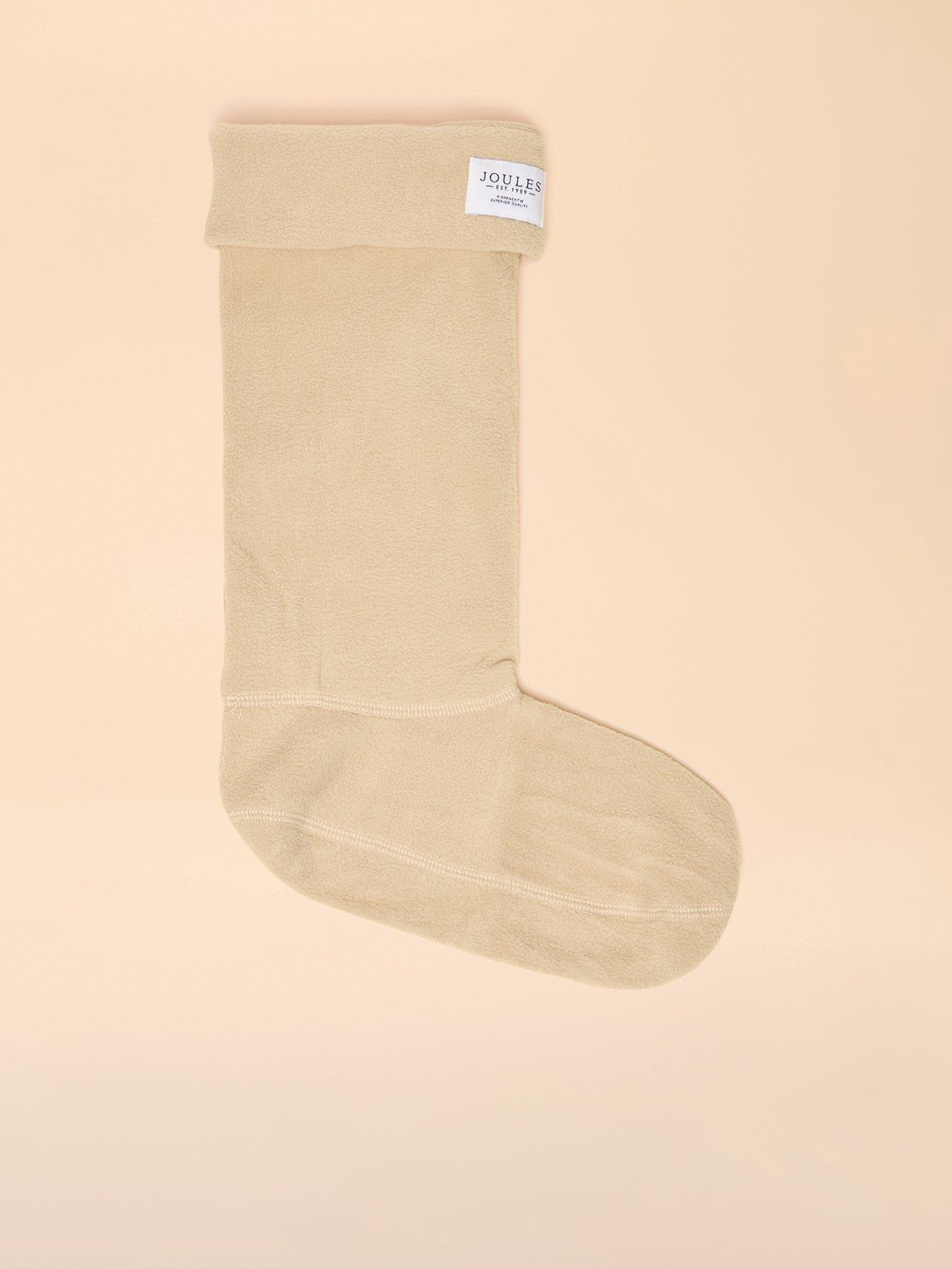 Joules Fleece Welly Sock - Neutral