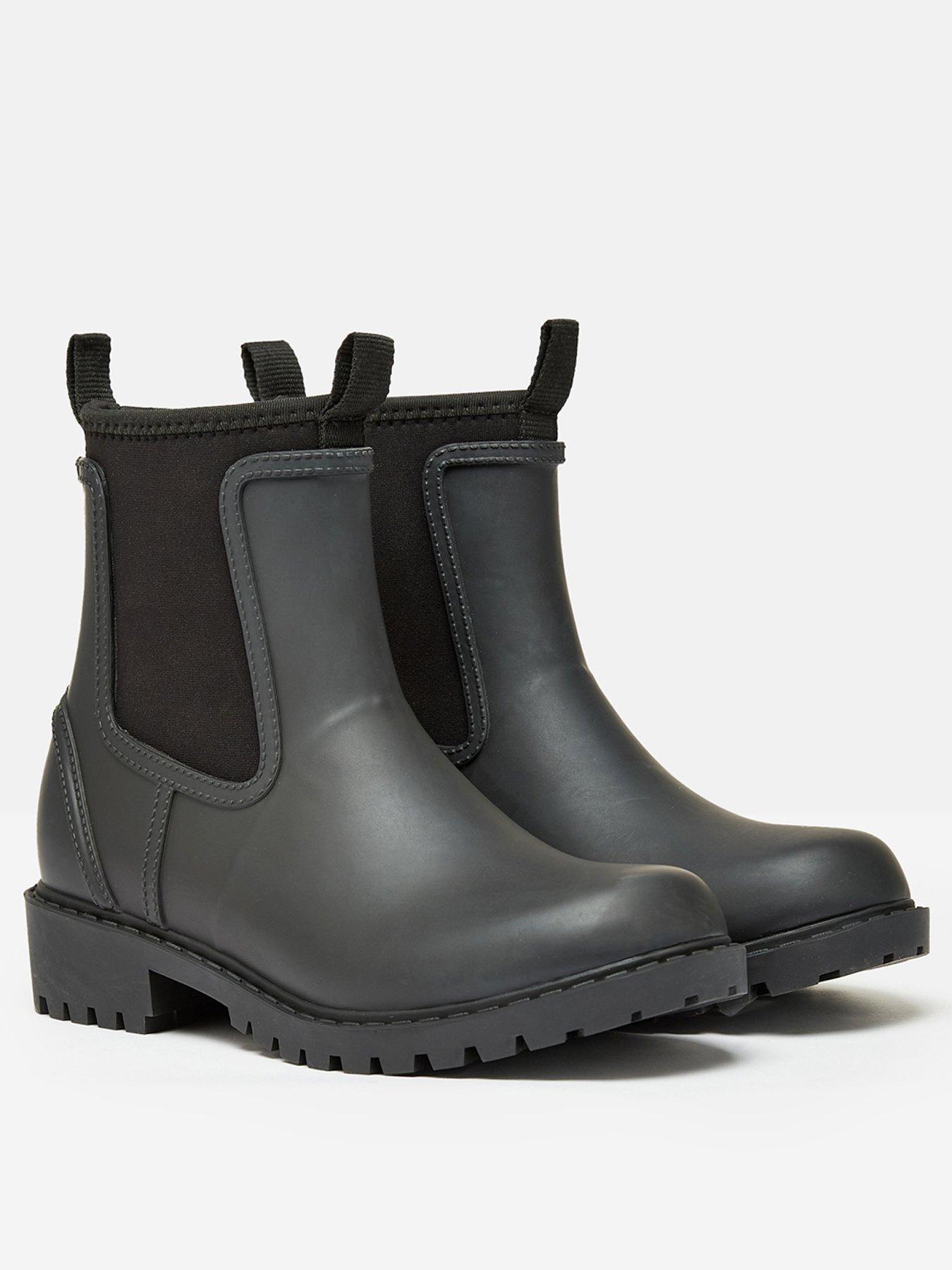 Joules Short Neoprene-Lined Ankle Wellies Black Very