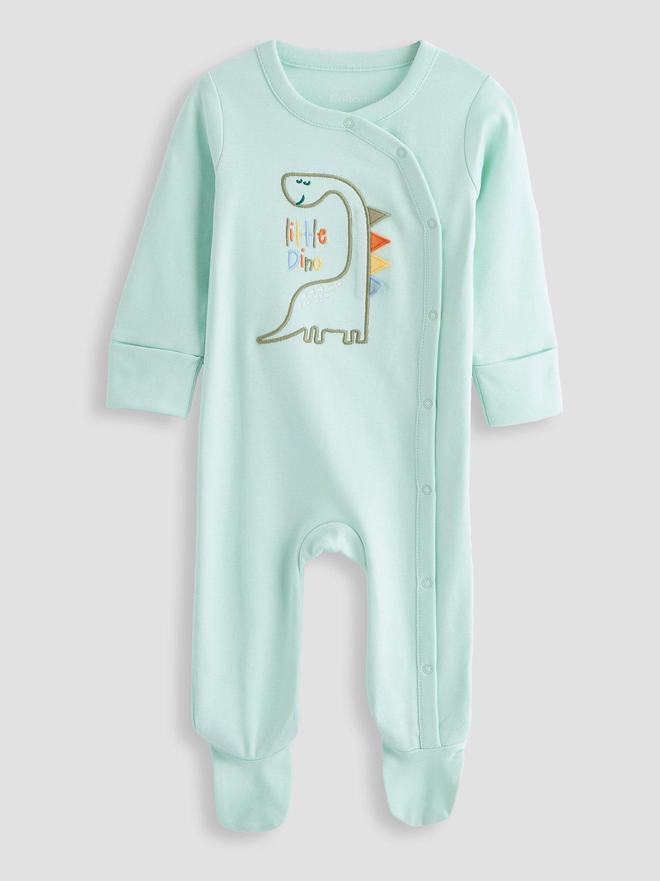 The Very Collection Little Dino Sleepsuit - Green