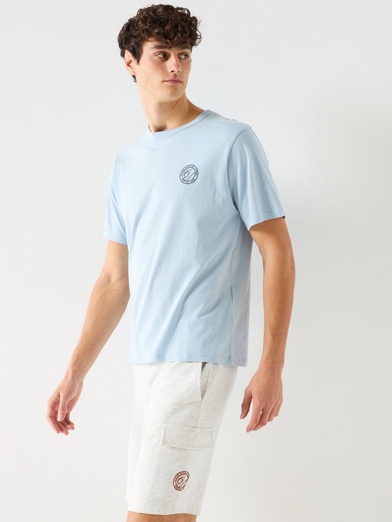 Image 4 of 6 of Jack & Jones Alliance T-Shirt - Light Blue