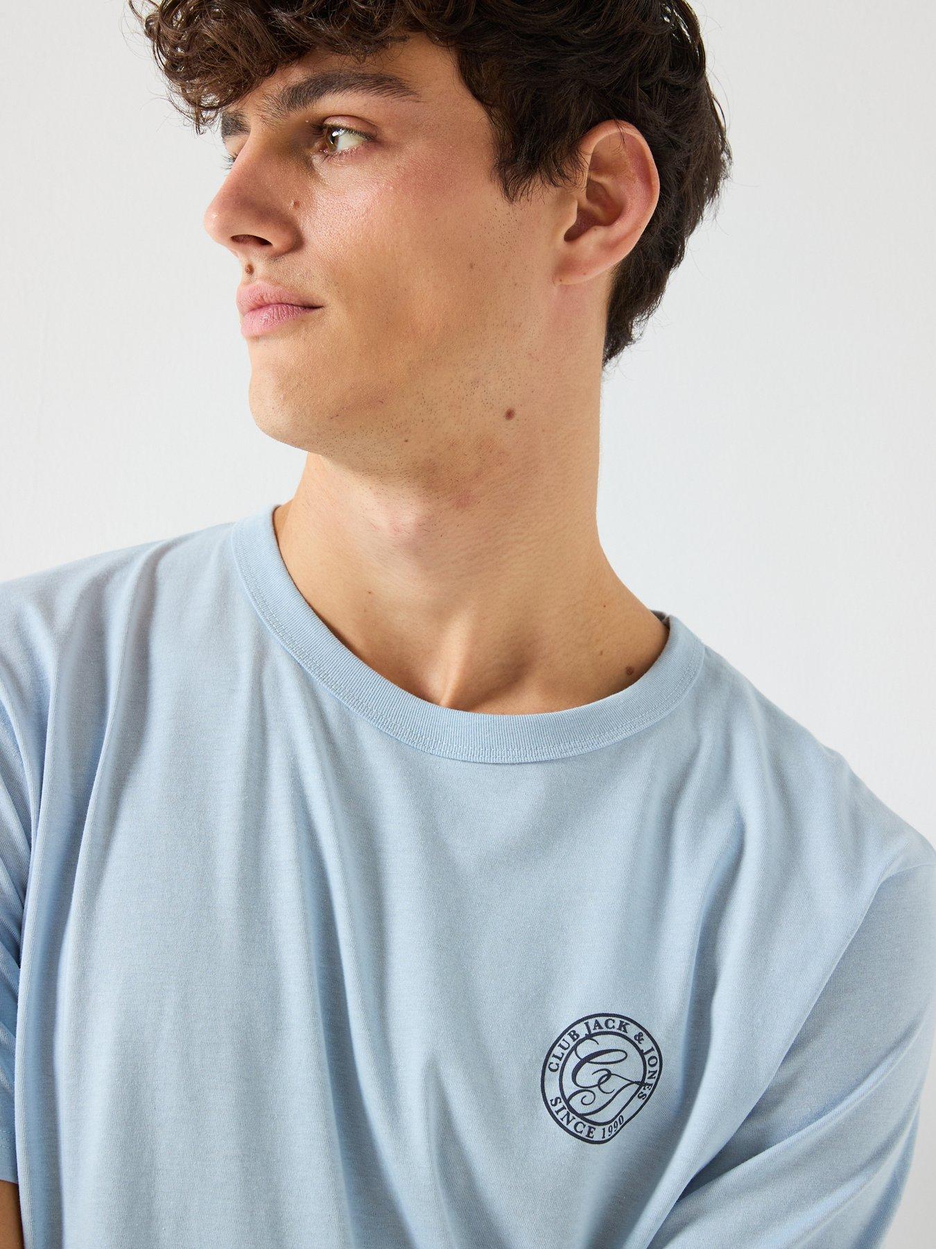 Image 5 of 6 of Jack & Jones Alliance T-Shirt - Light Blue