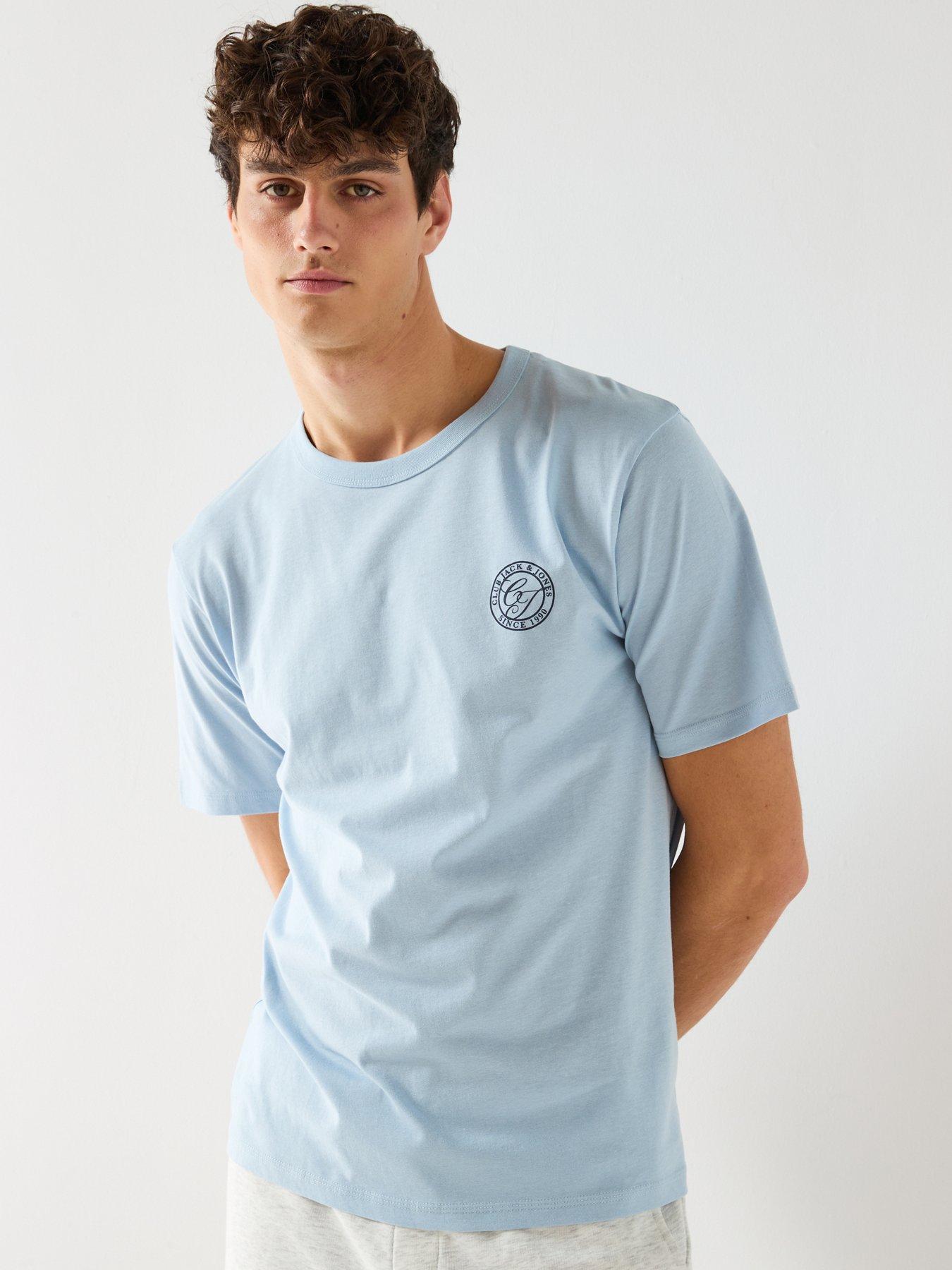 Image 6 of 6 of Jack & Jones Alliance T-Shirt - Light Blue
