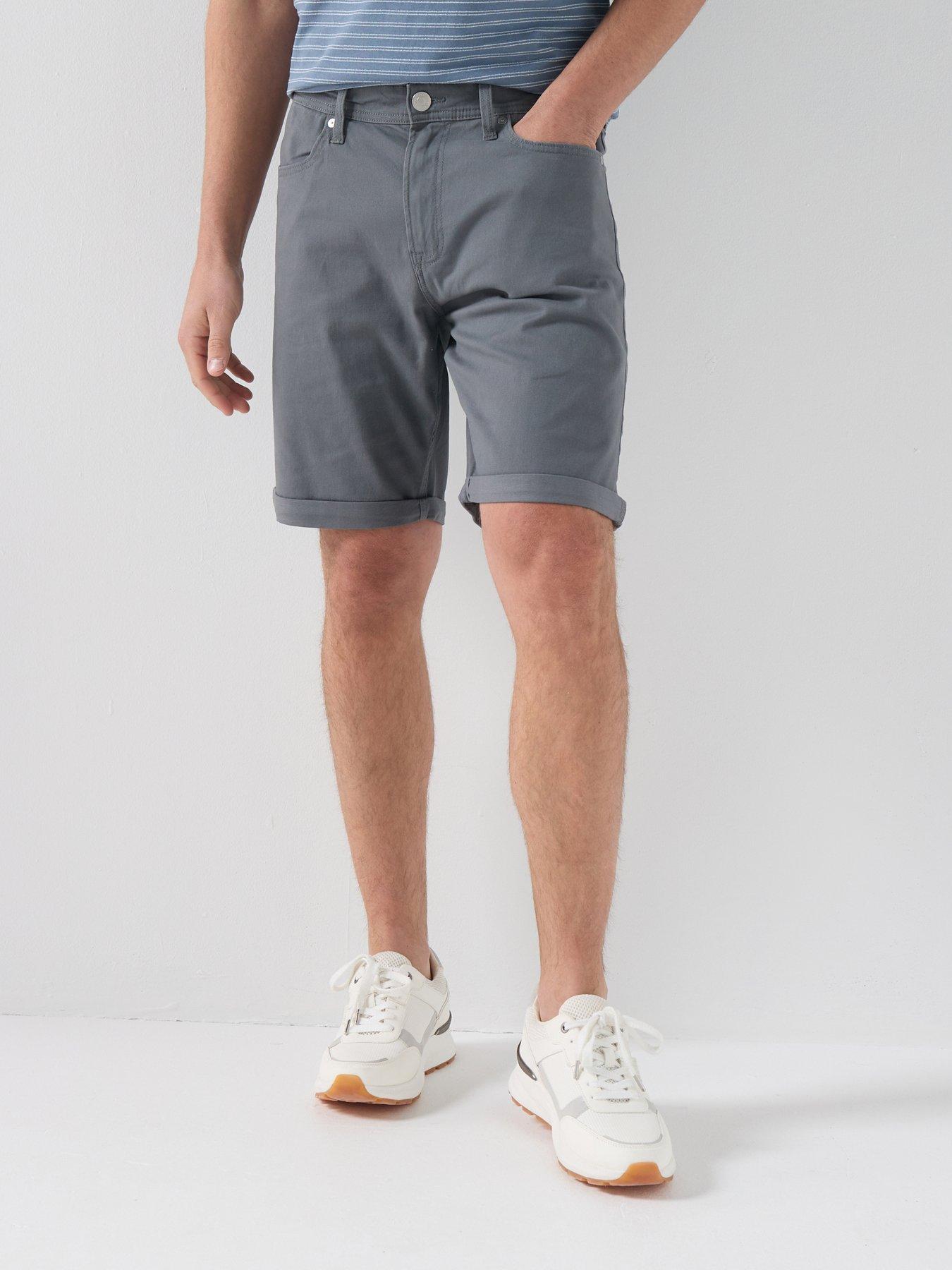 Image 1 of 4 of Jack & Jones Rick Dylan Original Shorts - Grey