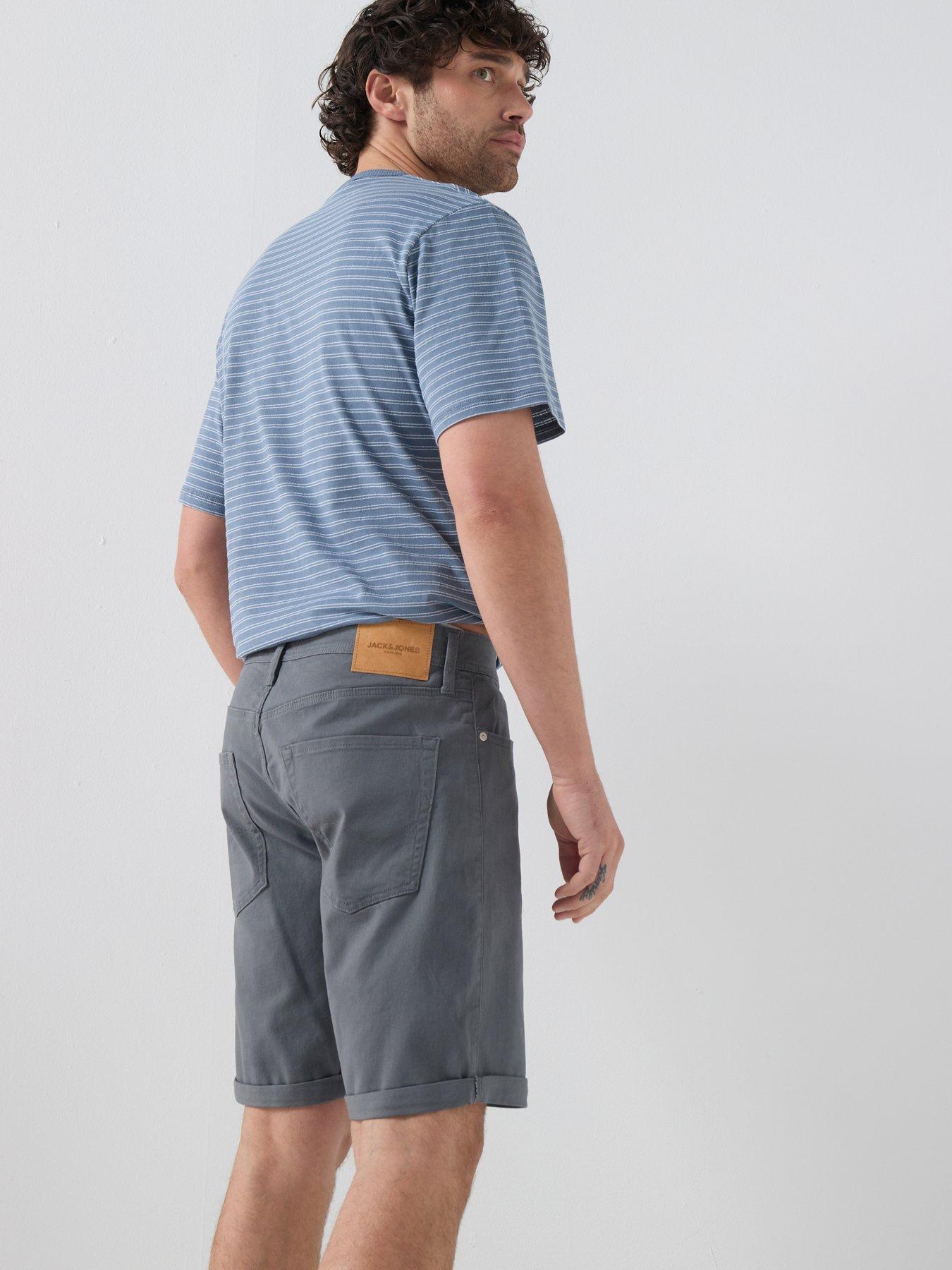 Image 4 of 4 of Jack & Jones Rick Dylan Original Shorts - Grey