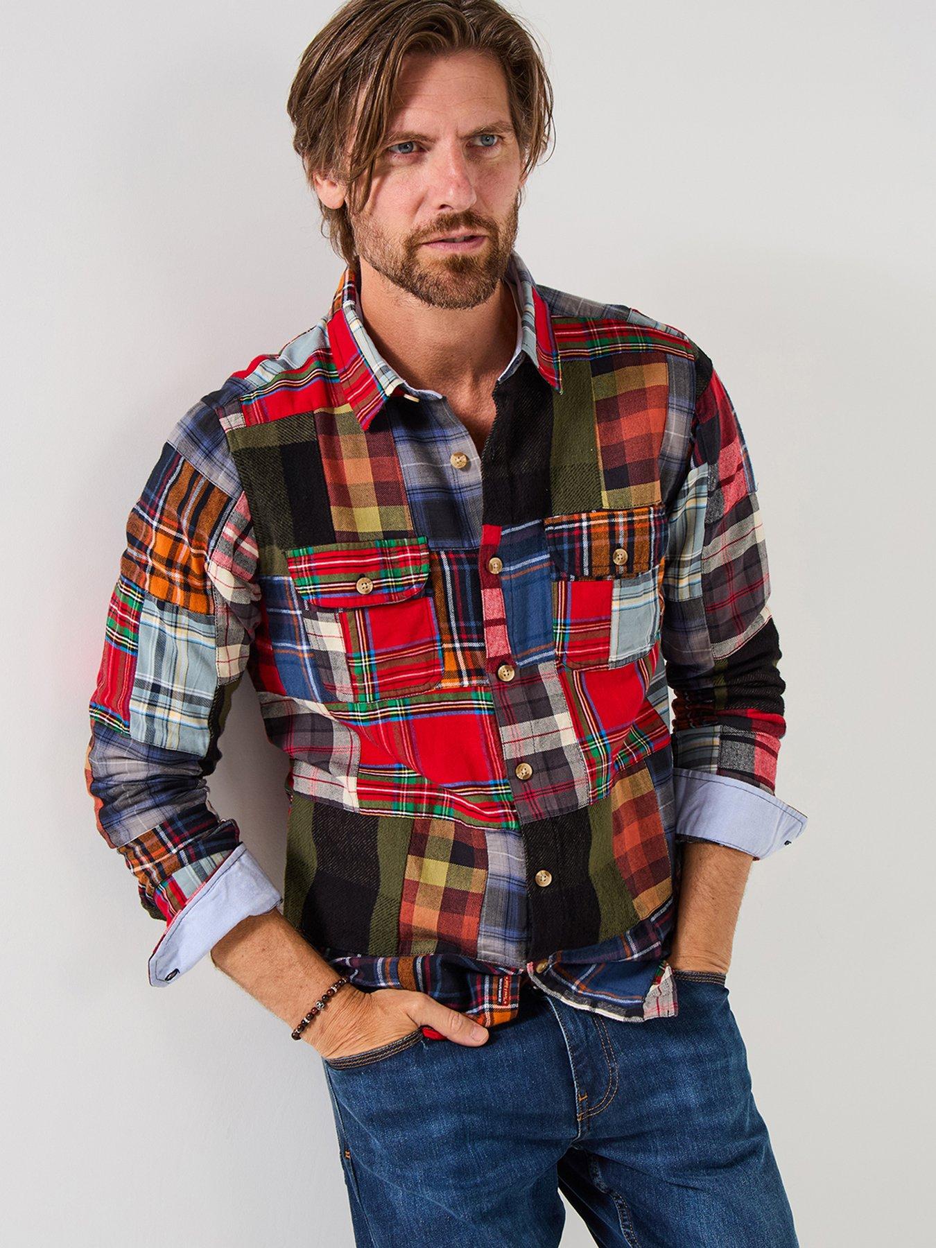 Image 1 of 6 of Joe Browns Patchwork Check Long Sleeve Casual Shirt - Multi