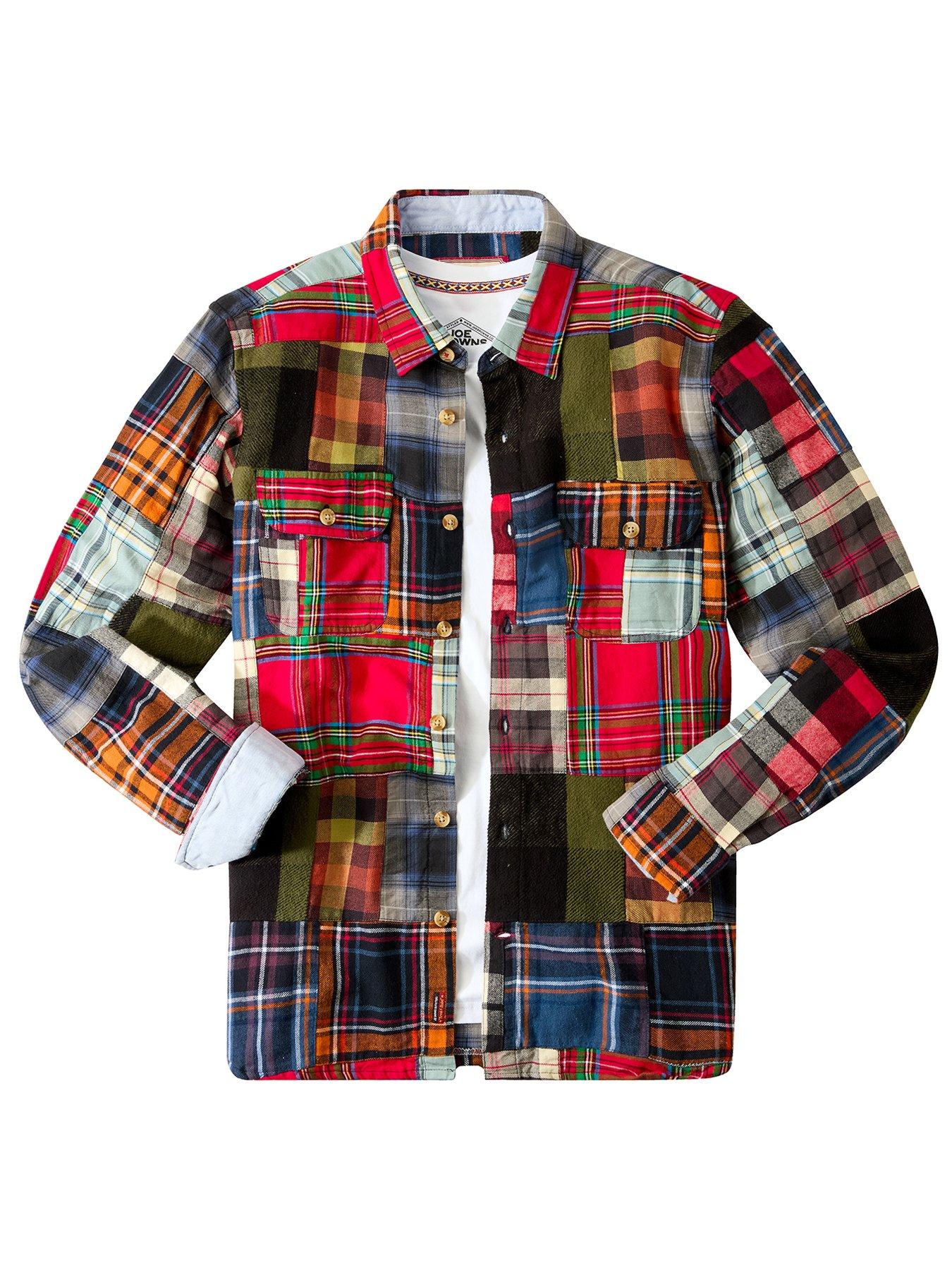 Image 6 of 6 of Joe Browns Patchwork Check Long Sleeve Casual Shirt - Multi