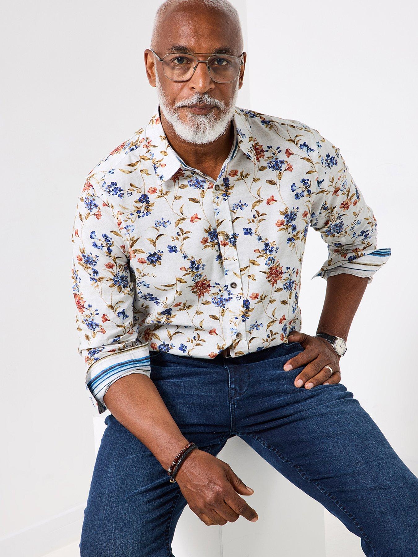 undefined Joe Browns Classic Collar Floral Long Sleeve Shirt