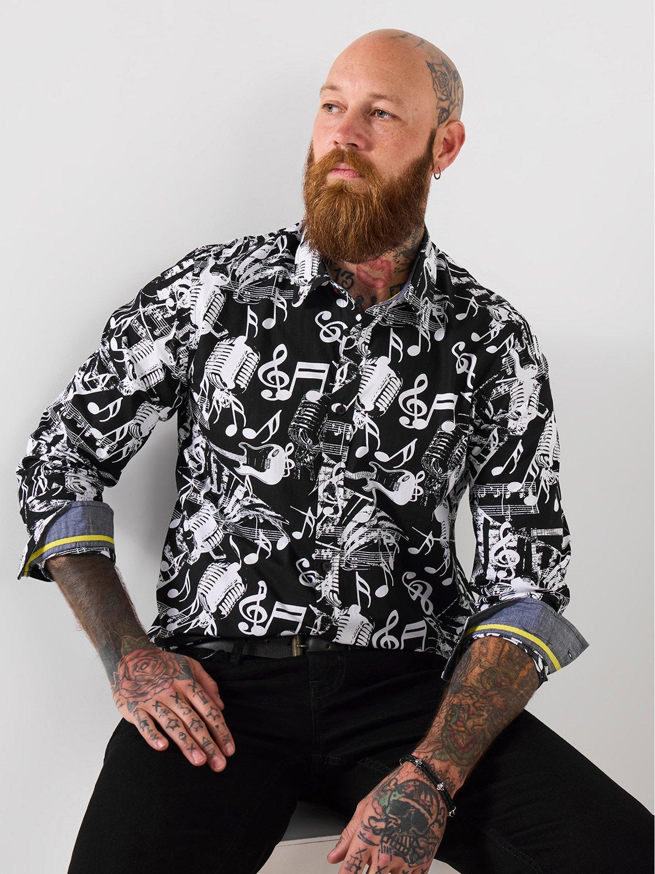 Joe Browns Musical Note Long Sleeve Shirt - Black