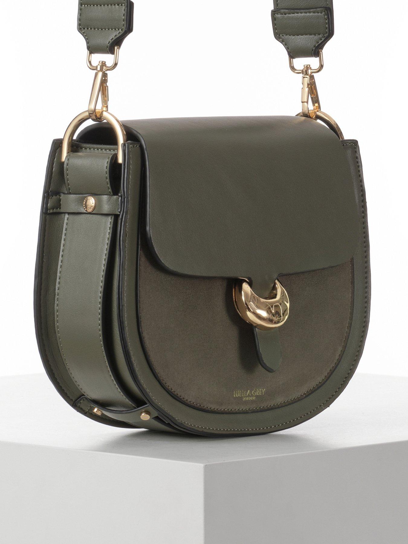 Luella Grey Venetia Khaki Crossbody Bag