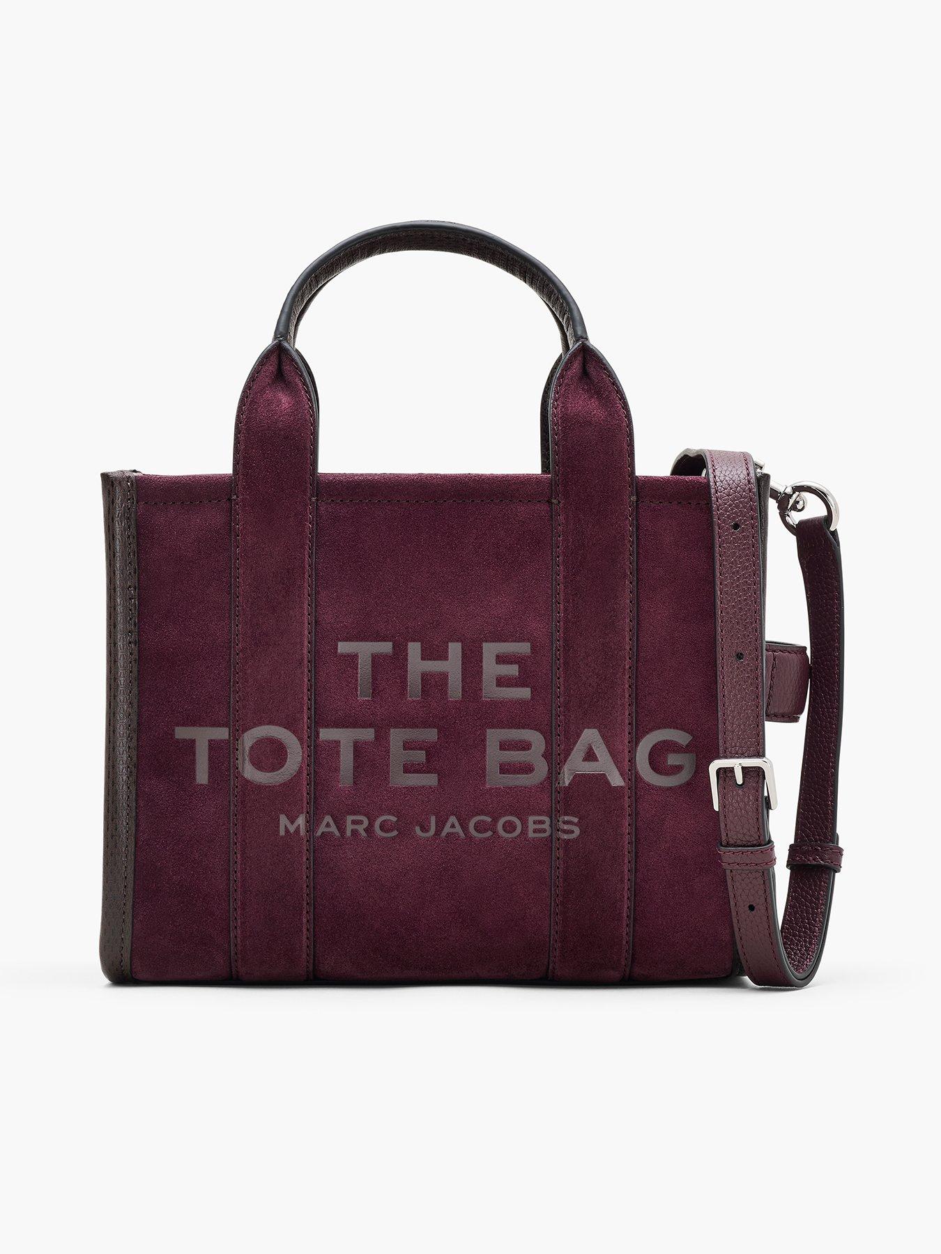 MARC JACOBS The Small Suede Tote - Dark Purple