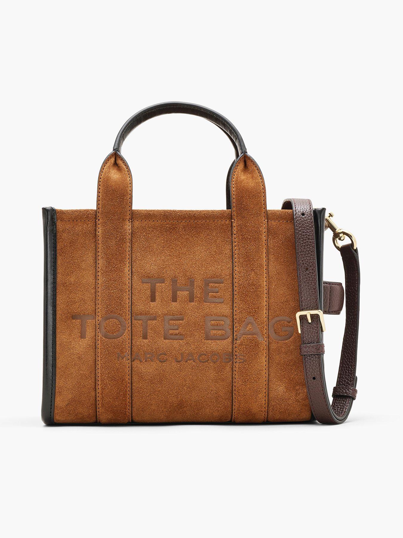 MARC JACOBS The Small Suede Tote - Brown