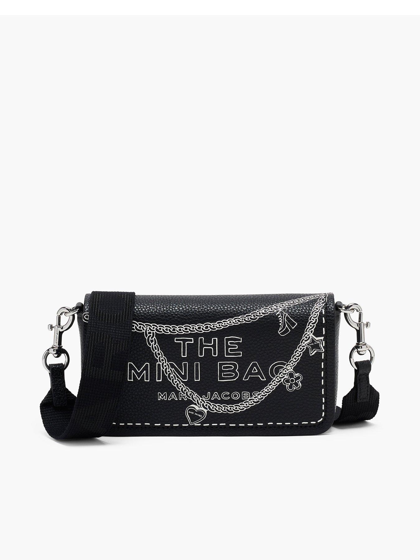 MARC JACOBS The Mini Bag Charm Print - Black