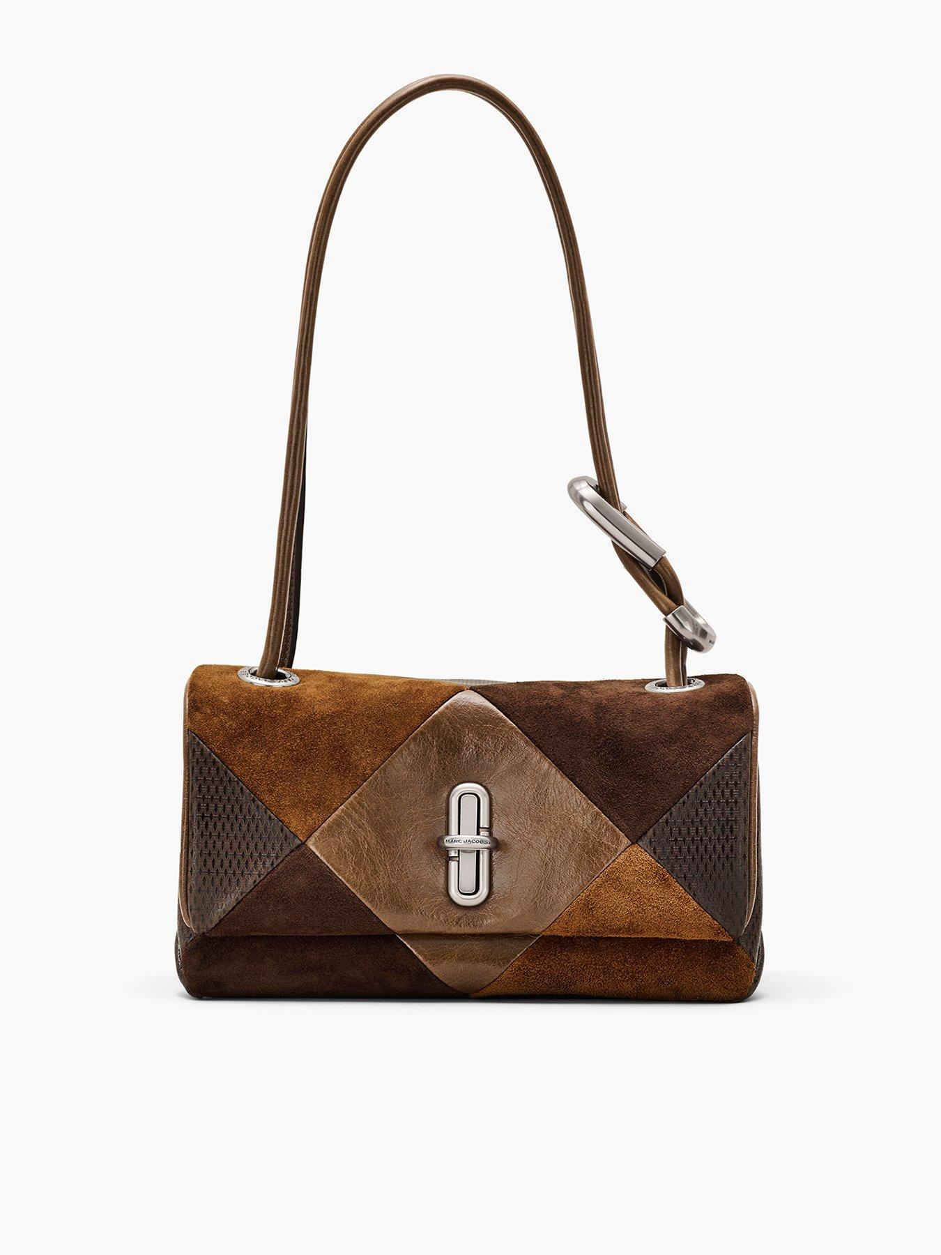 MARC JACOBS The Suede Dual Shoulder - Brown