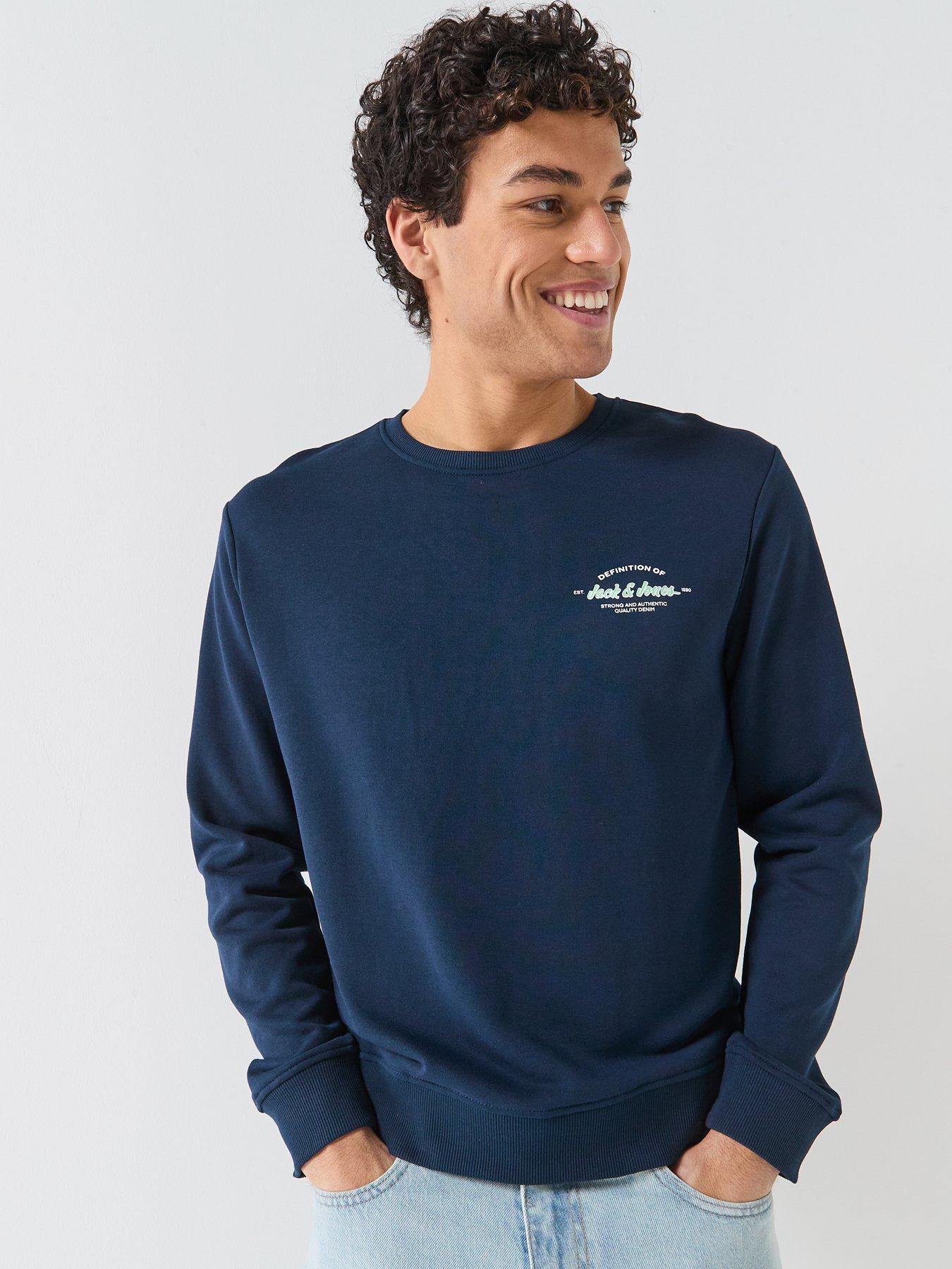 Image 5 of 5 of Jack & Jones Brandon Crew Sweater - Navy