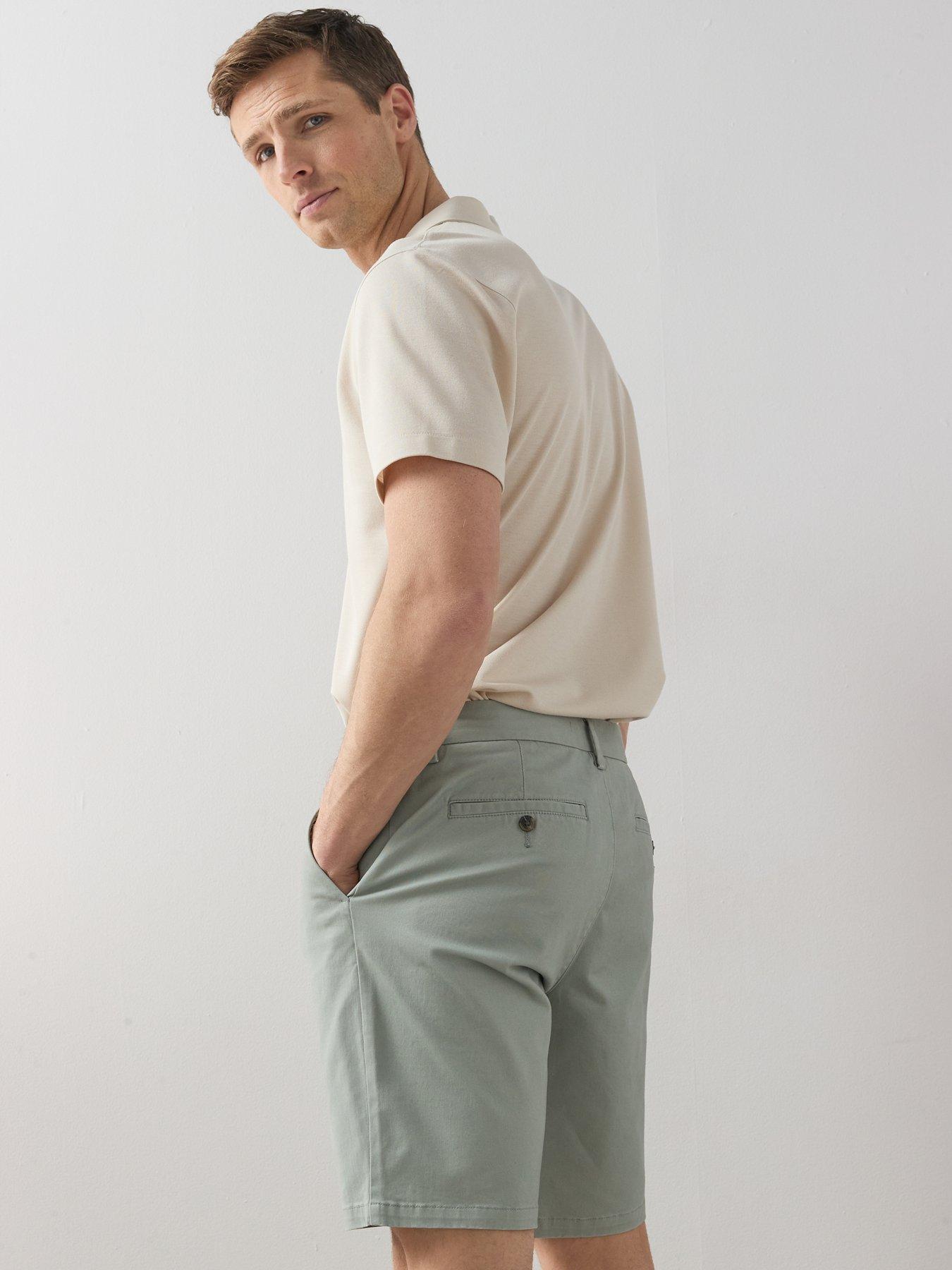 Image 6 of 7 of The Very Collection Slim Fit Chino Short With Stretch - Green