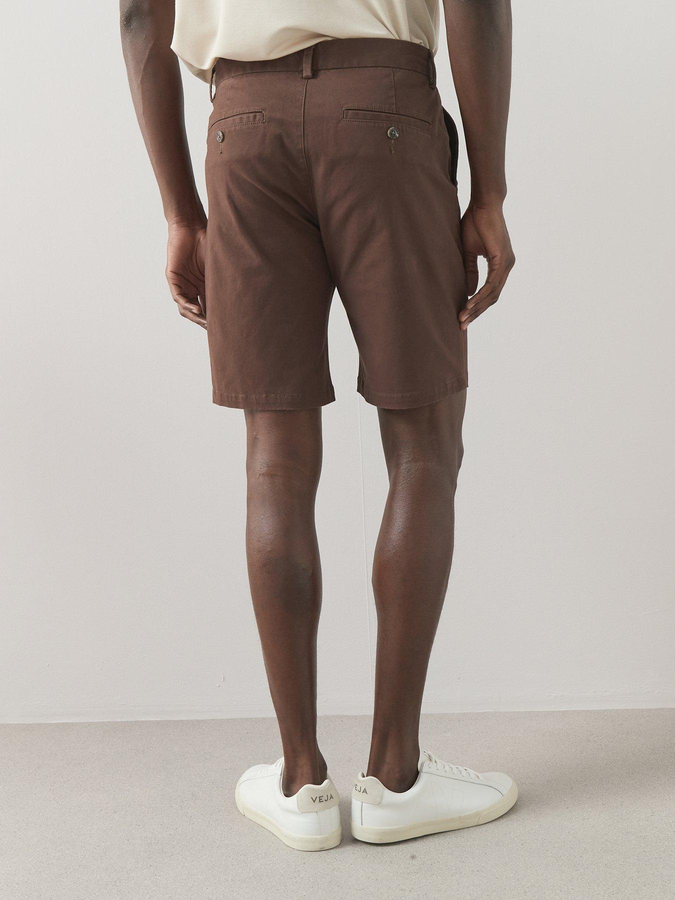 Image 2 of 7 of The Very Collection Cotton Rich Slim Fit Chino Short With Stretch - Brown