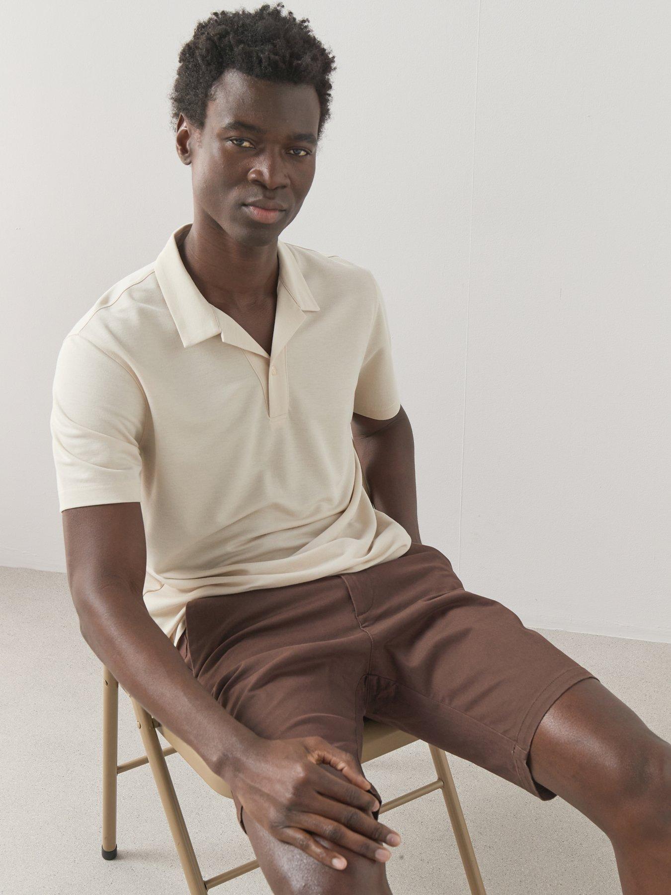 Image 6 of 7 of The Very Collection Cotton Rich Slim Fit Chino Short With Stretch - Brown