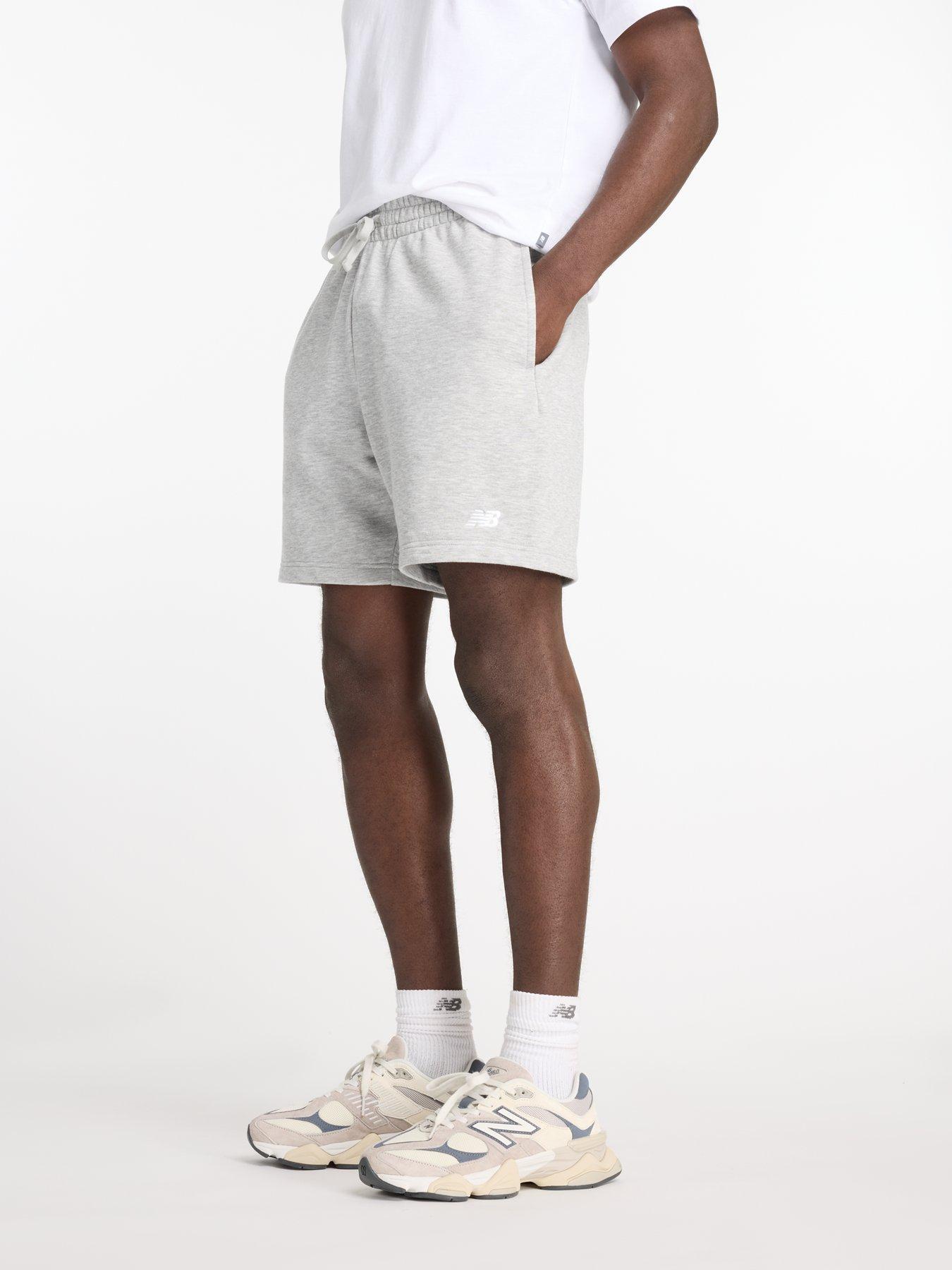 New Balance: Sport Essentials French Terry Shorts - Grey