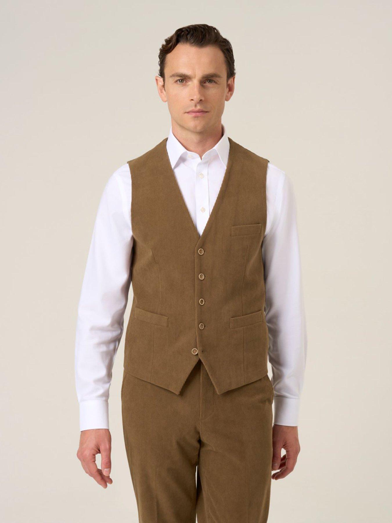 Skopes Dorsey Corduroy Waistcoat - Brown
