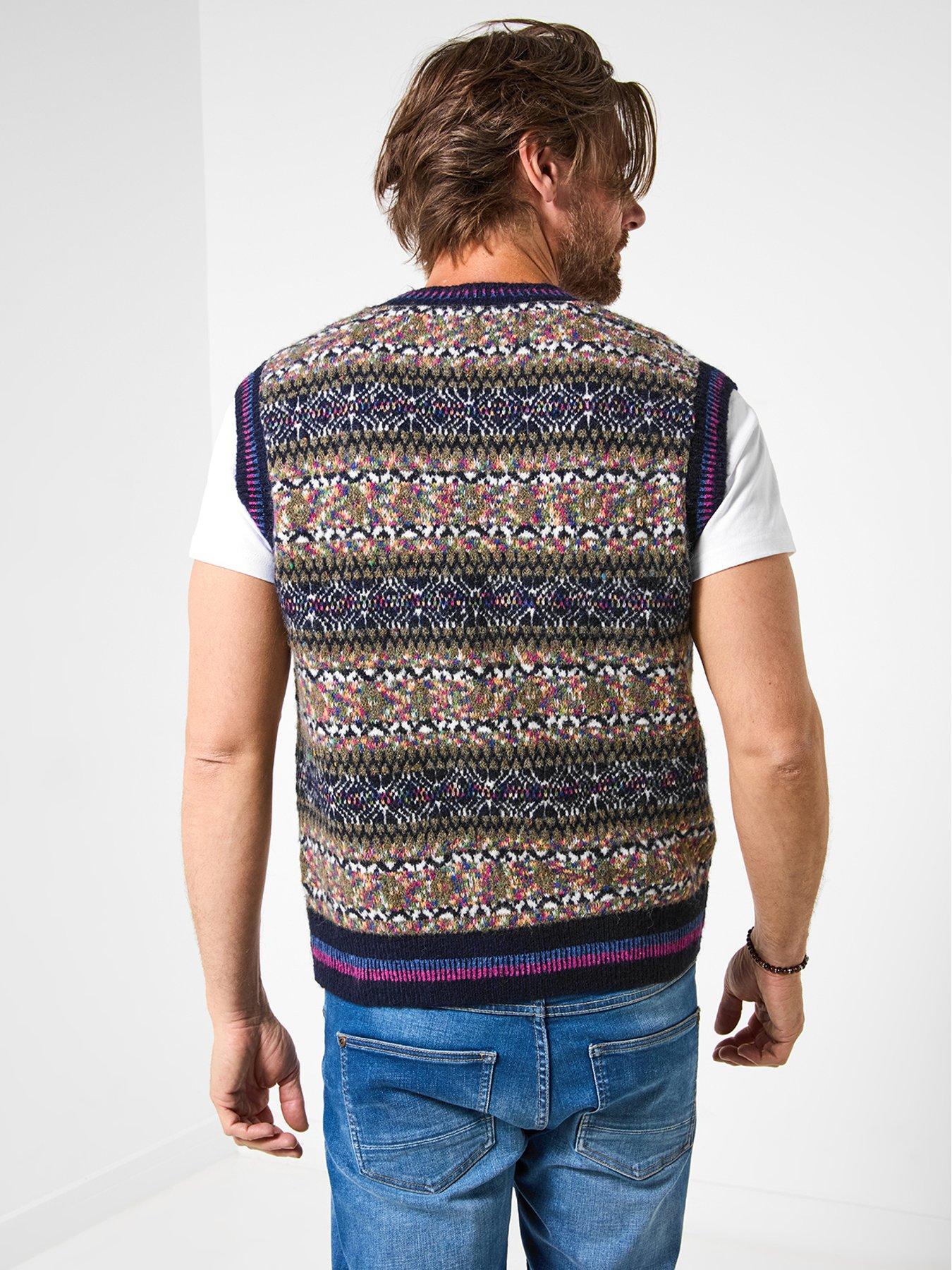 Image 2 of 6 of Joe Browns Bold Pattern Knitted Vest - Multi