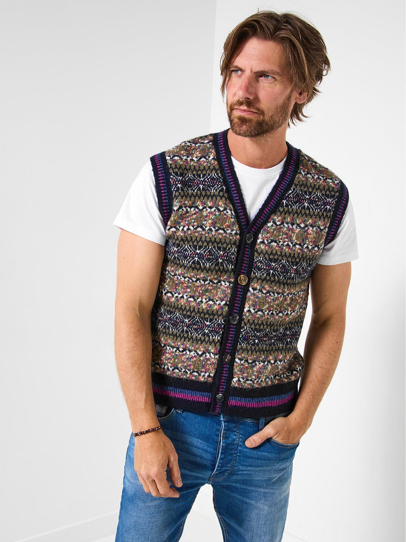 Image 4 of 6 of Joe Browns Bold Pattern Knitted Vest - Multi