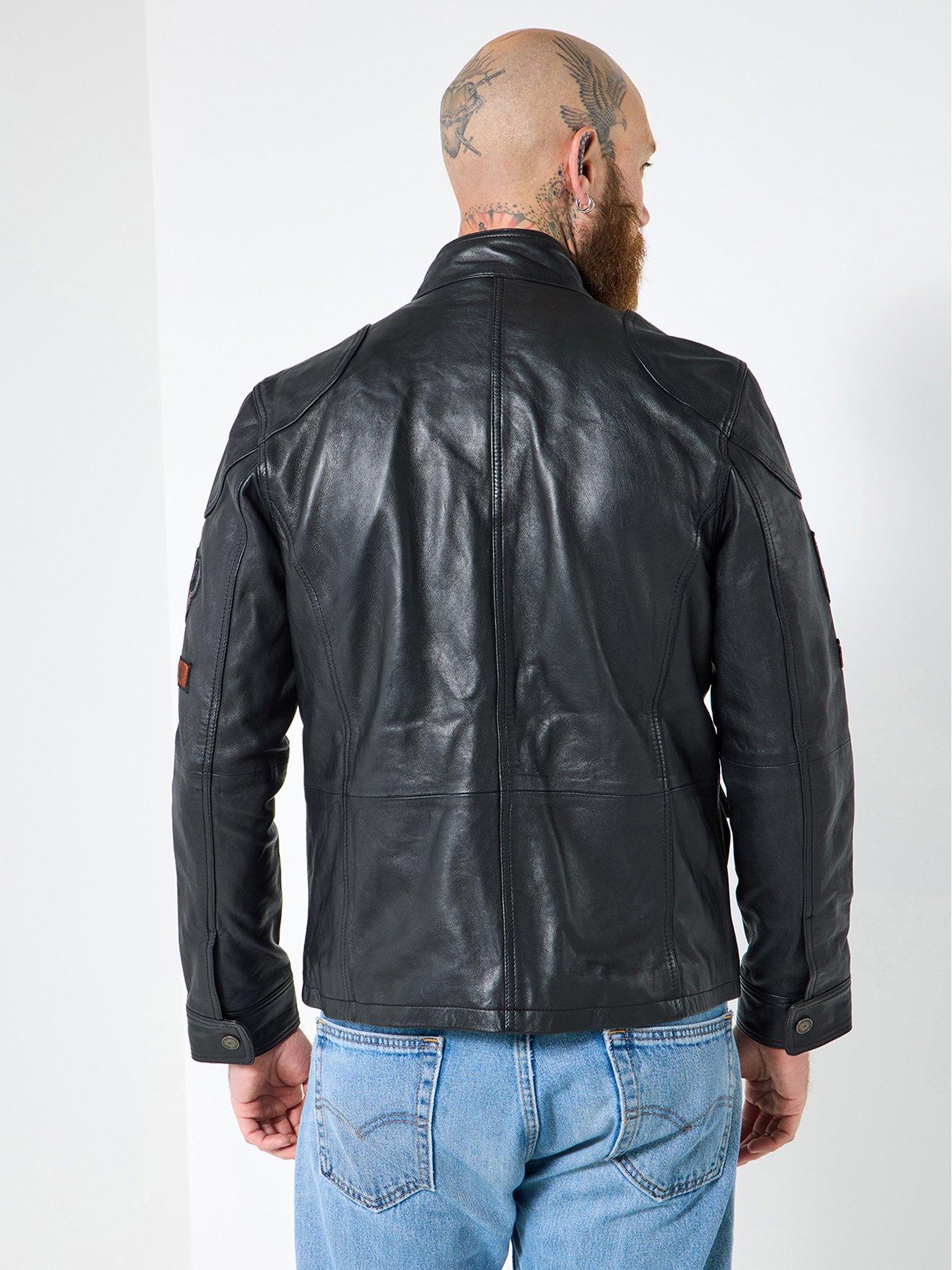 Joe Browns Vintage Badge Leather Jacket | Very
