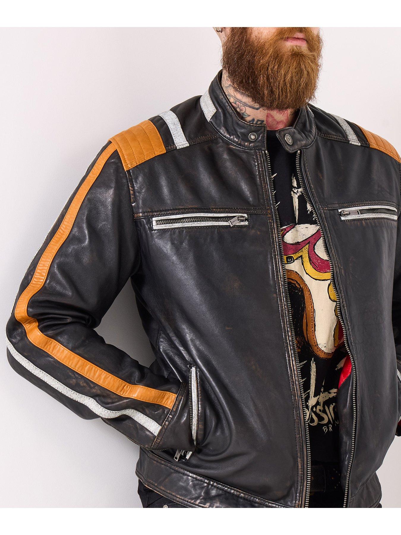 Joe Browns Black Leather Biker Jacket | Very