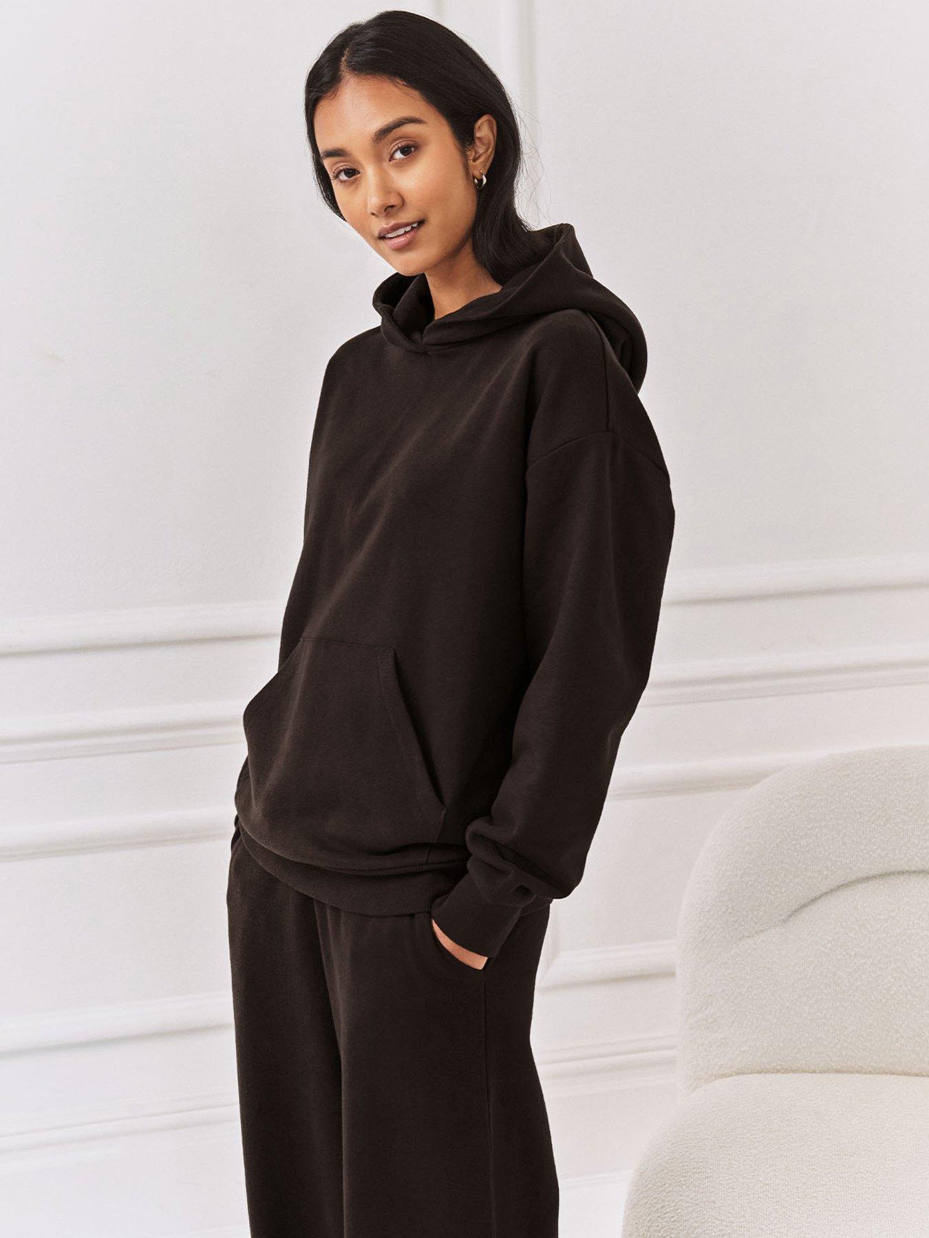 CHELSEA PEERS Long Sleeve Overhead Hoodie - Brown