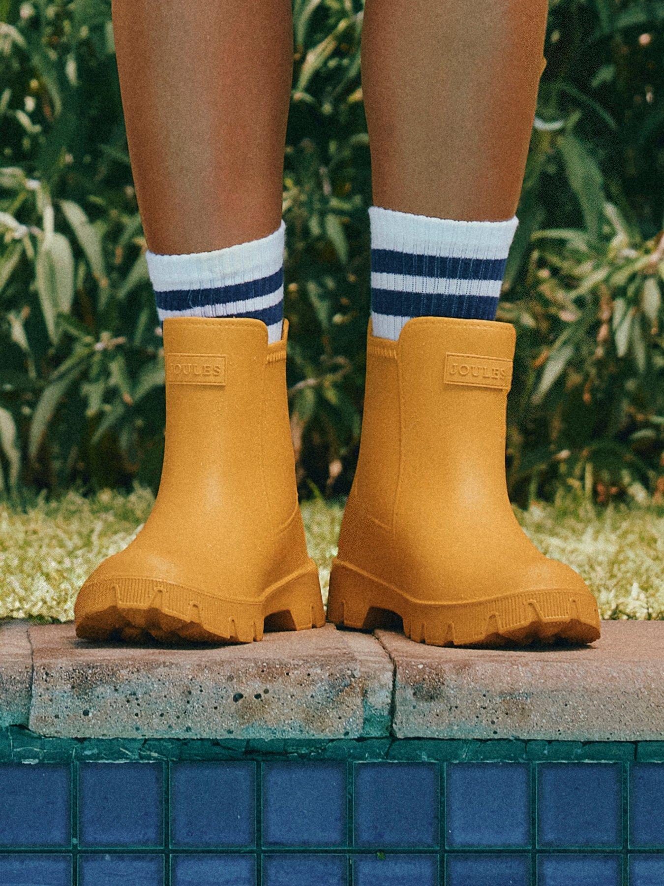 Joules Lightweight Ankle Wellies - Yellow | Very