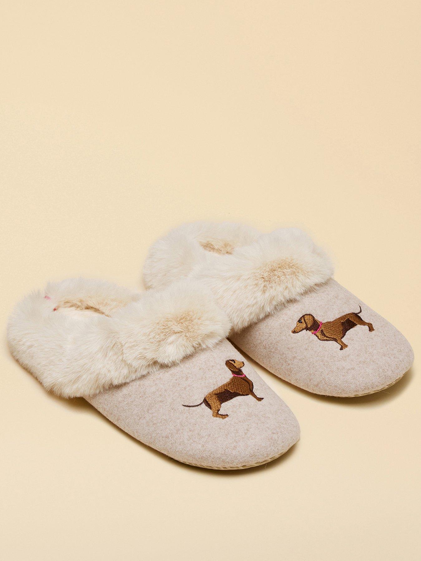 Joules Artwork Slipper - Oatmeal