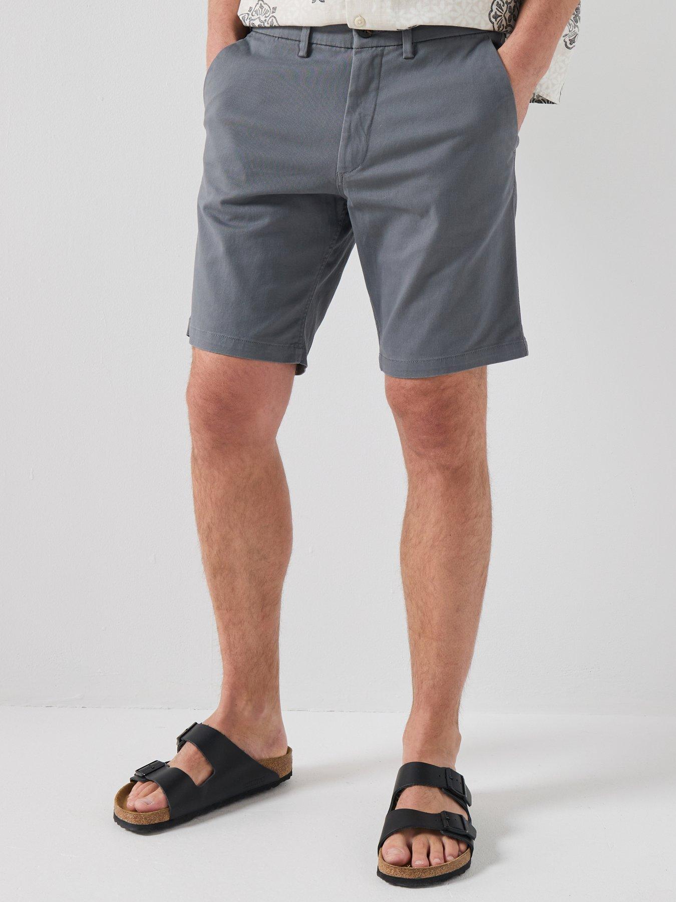 Image 1 of 6 of Jack & Jones Marco Dylan Chino Shorts - Grey
