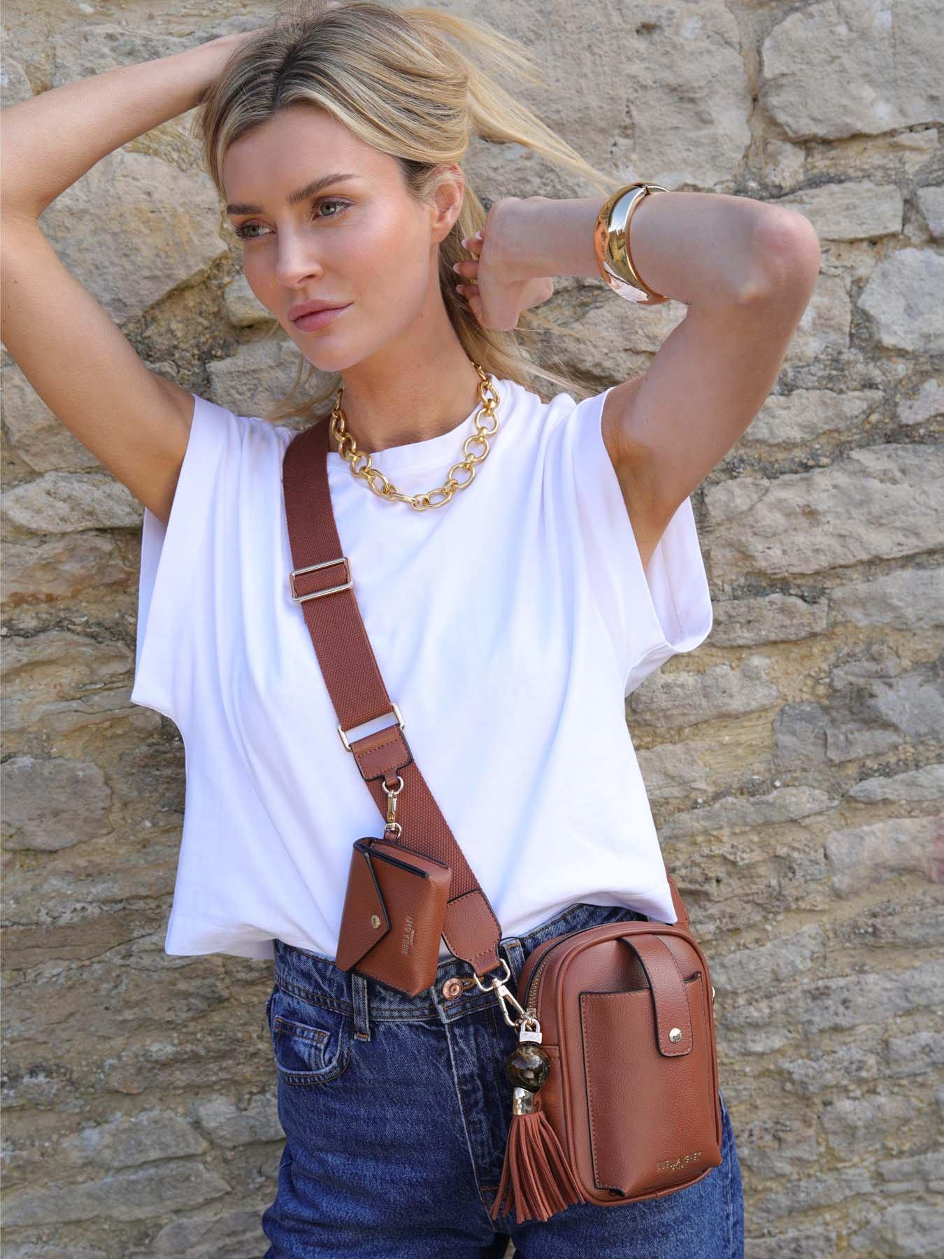 Luella Grey Elise Conker Portrait Crossbody - Brown