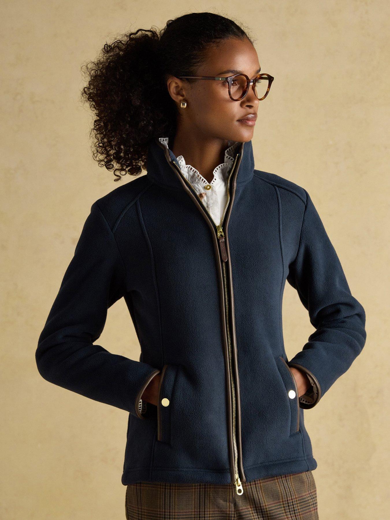 Joules Zip Through Fleece - Navy
