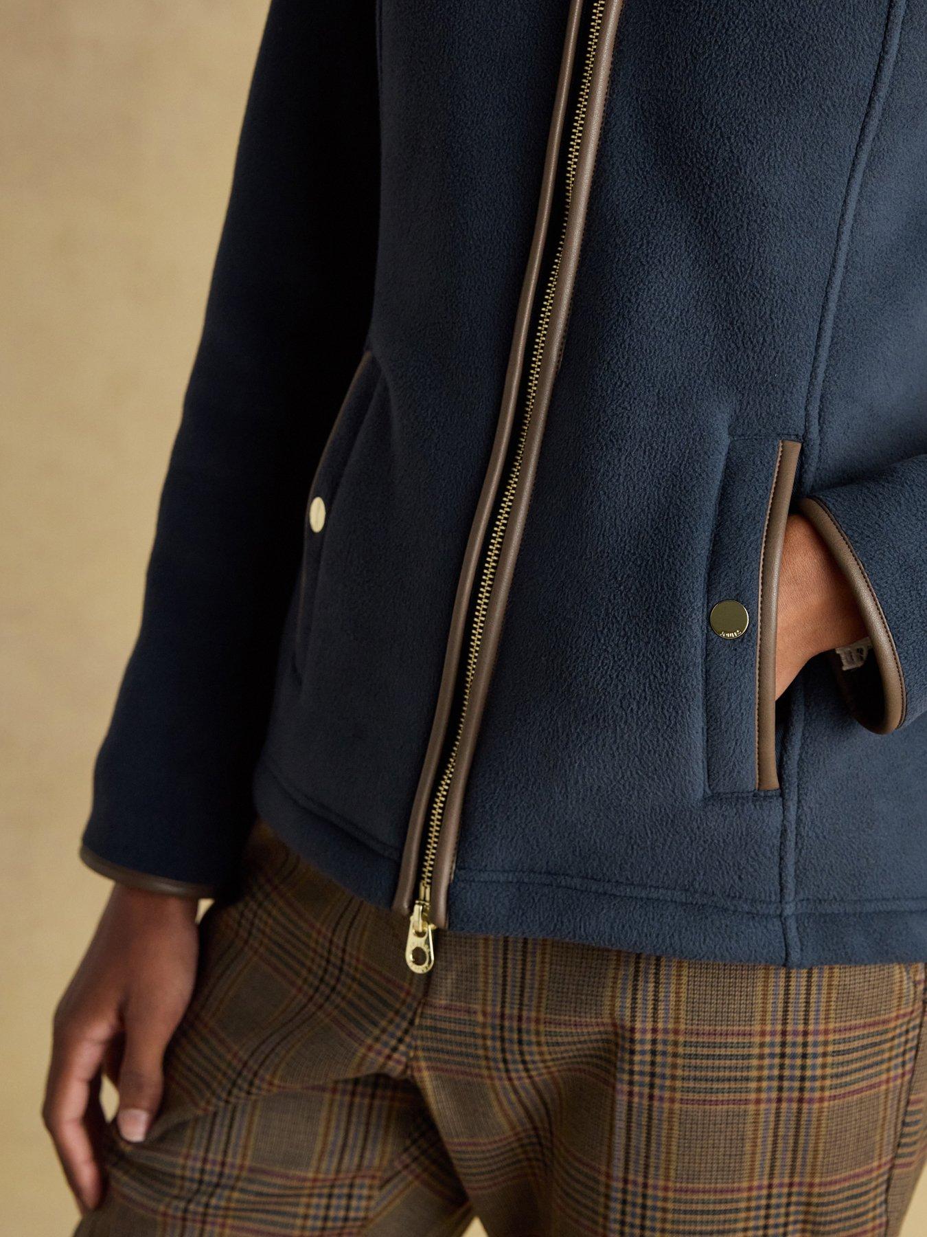 Image 4 of 6 of Joules Zip Through Fleece - Navy