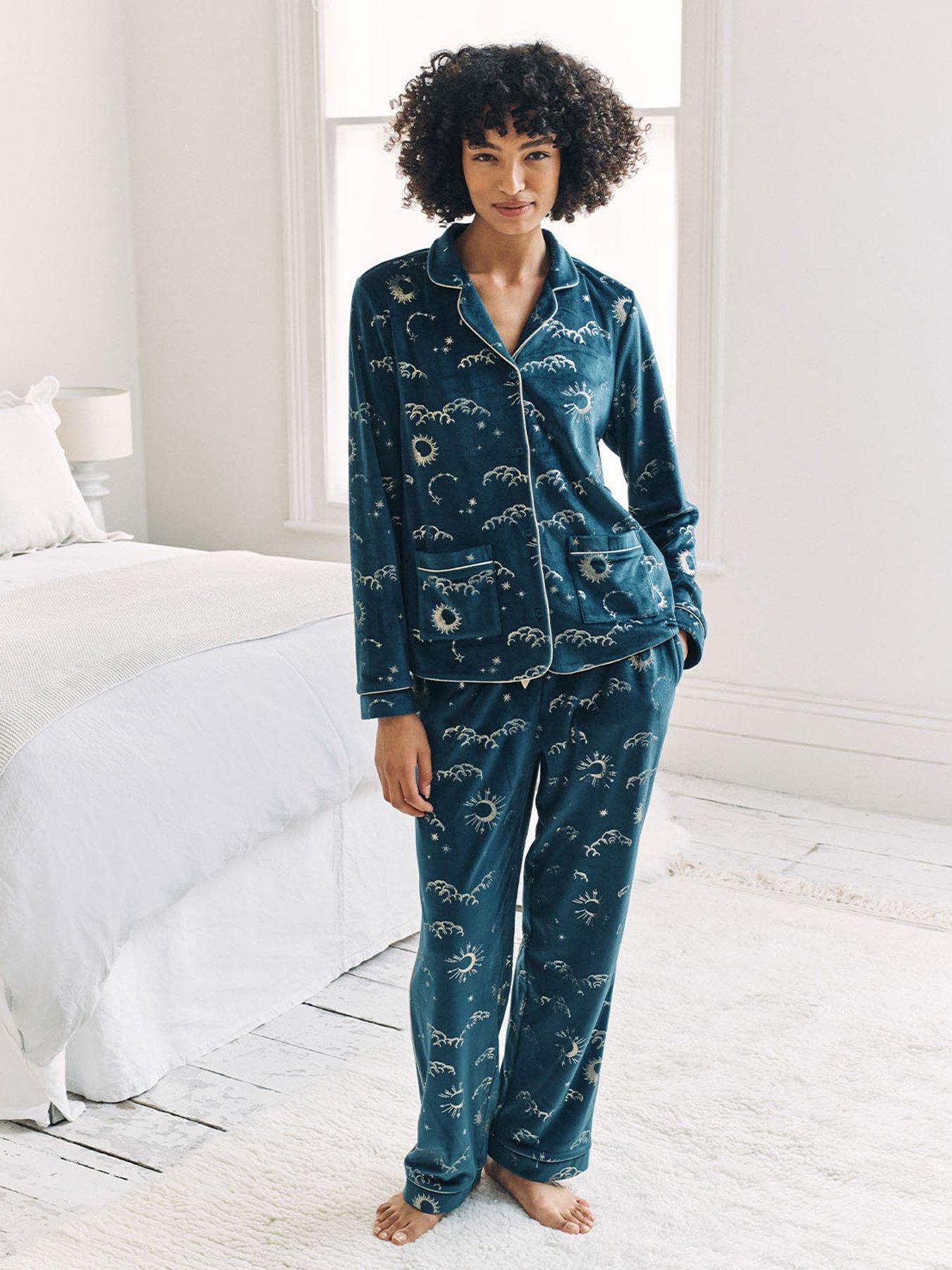 CHELSEA PEERS Curved Hem Button Up In Foil Velour With Covered Buttons - Teal