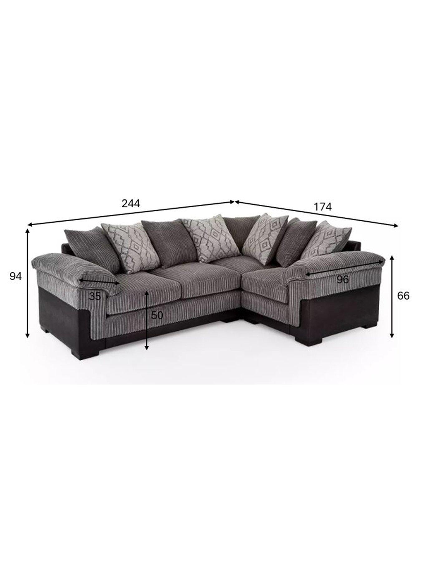 Image 7 of 7 of The Very Collection Marissa Jumbo Cord Right Hand Corner Group Sofa - FSC&reg; Certified