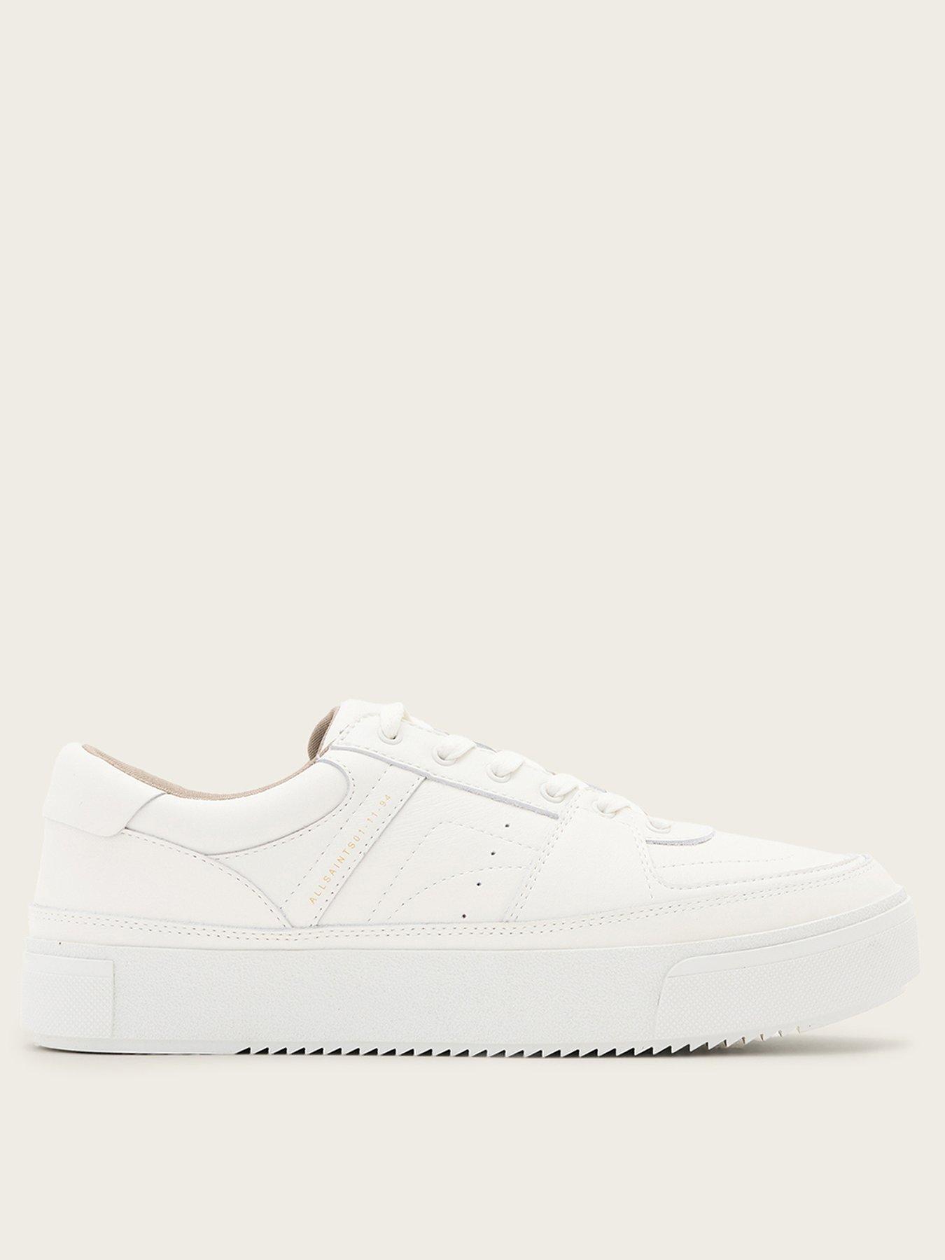 AllSaints Millie Sneaker, White, Size 8, Women