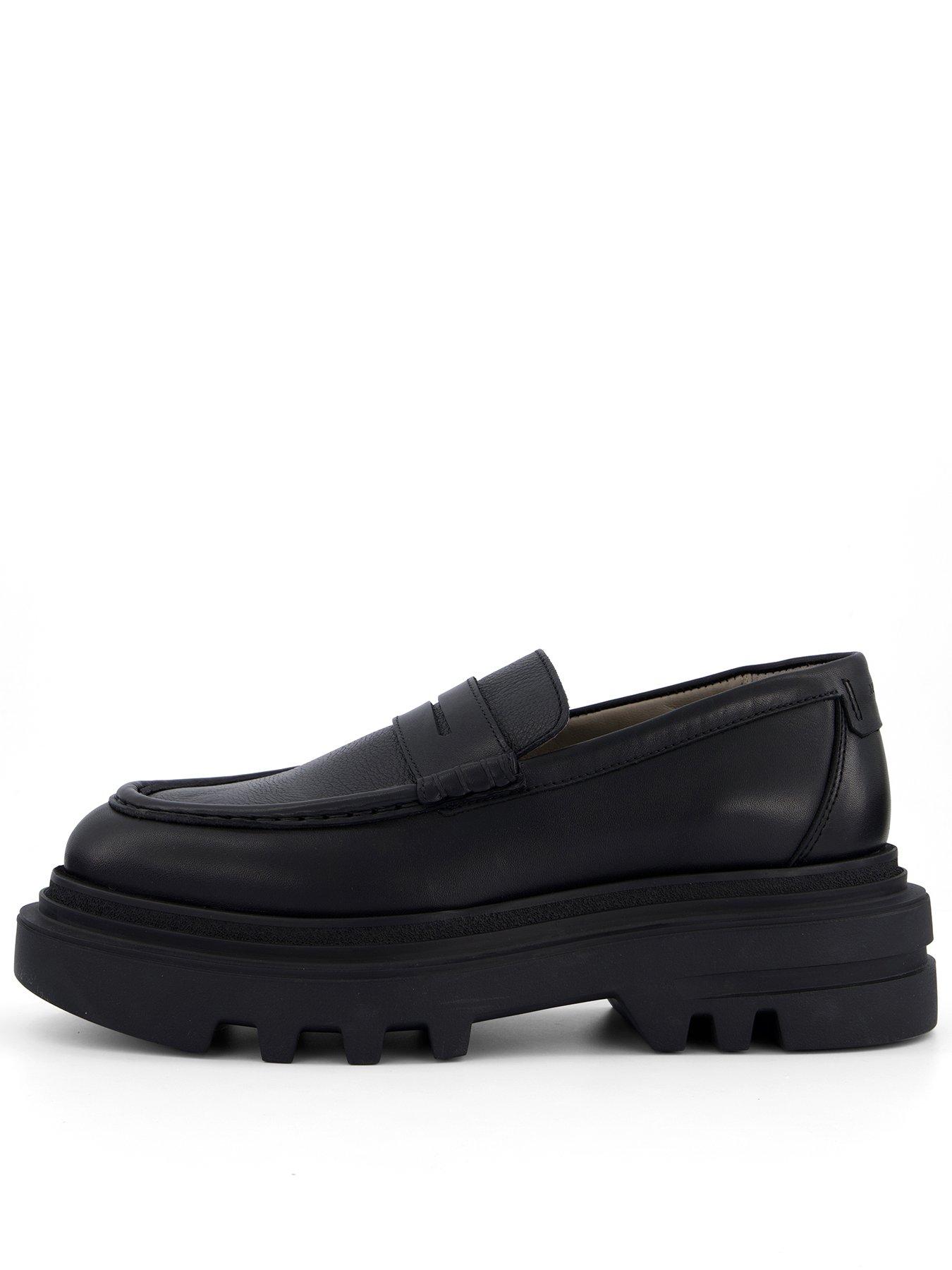 AllSaints Beth Leather Loafer - Black