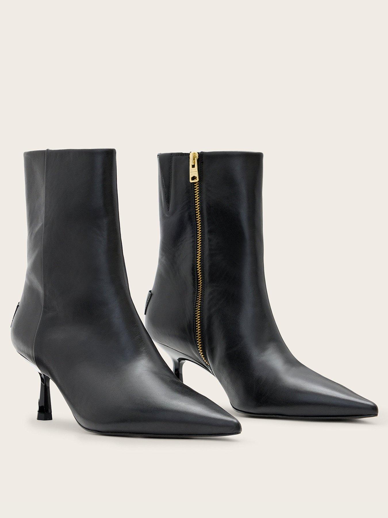 Image 2 of 7 of AllSaints Vivian Boot - Black