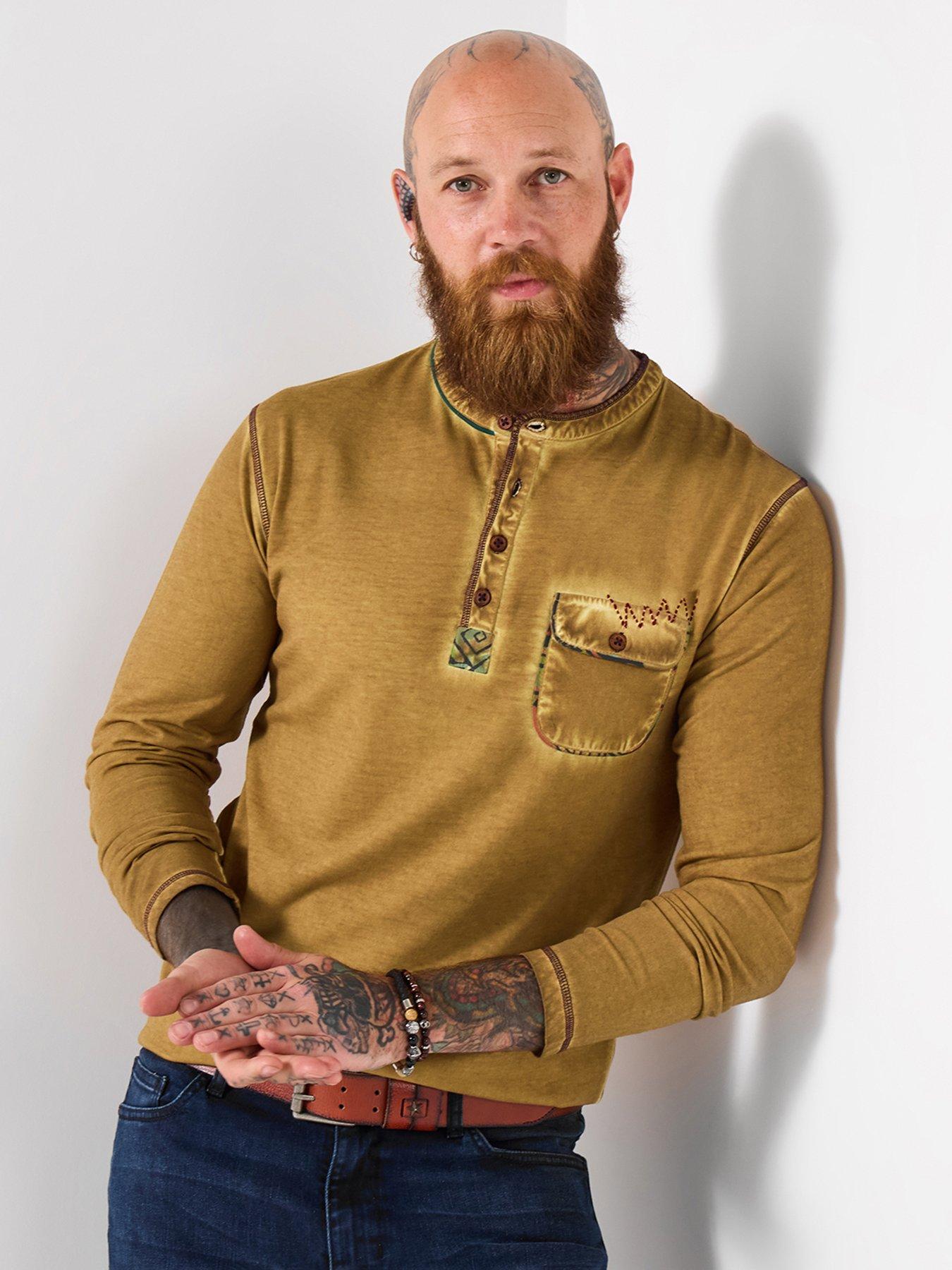 undefined Joe Browns Pocketed Long Sleeve Henley T Shirt