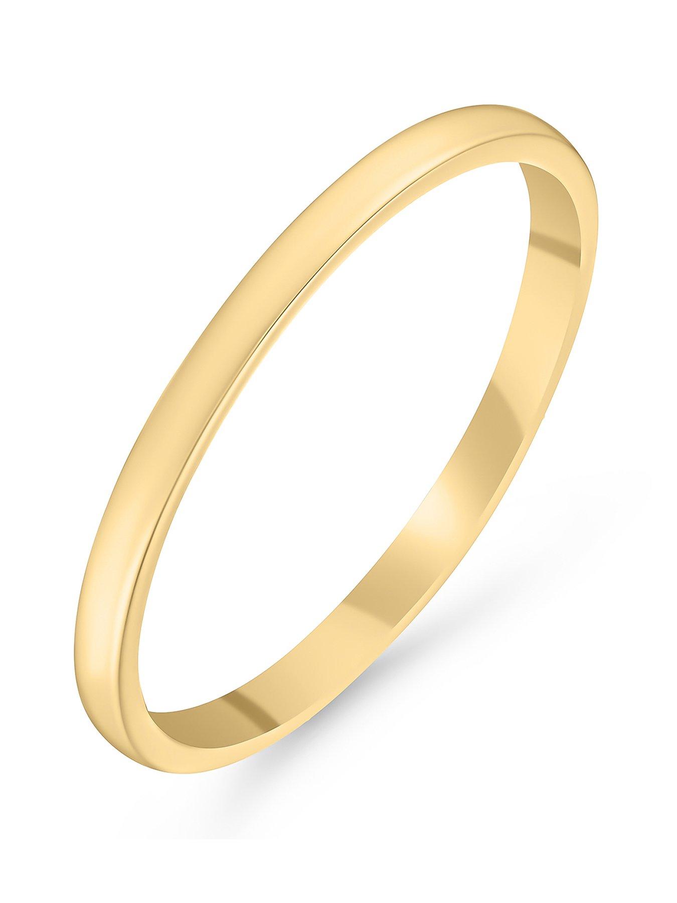 Beaverbrooks 18Ct Gold 15Mm Wedding Ring