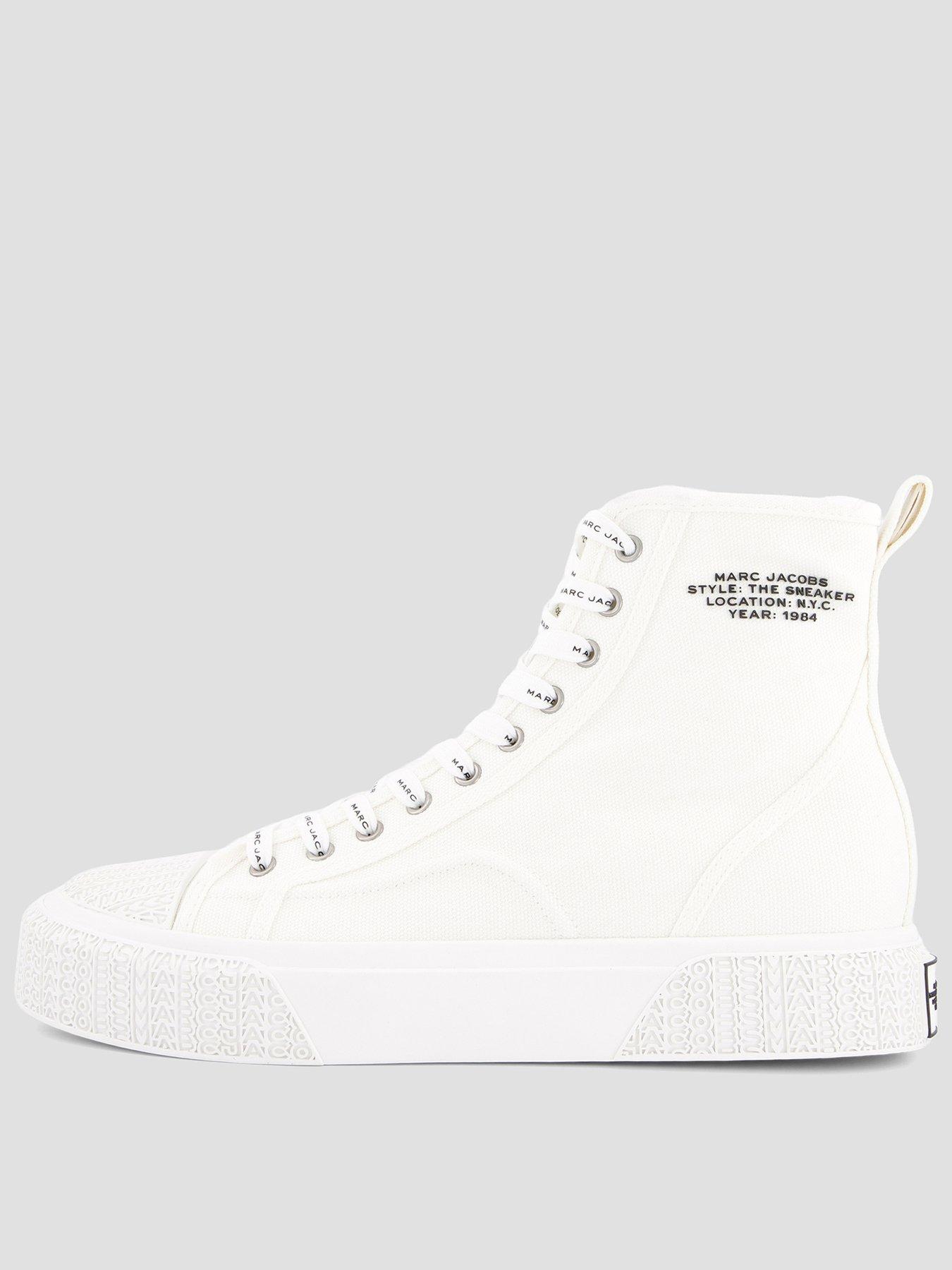 MARC JACOBS The High Top Trainers - White