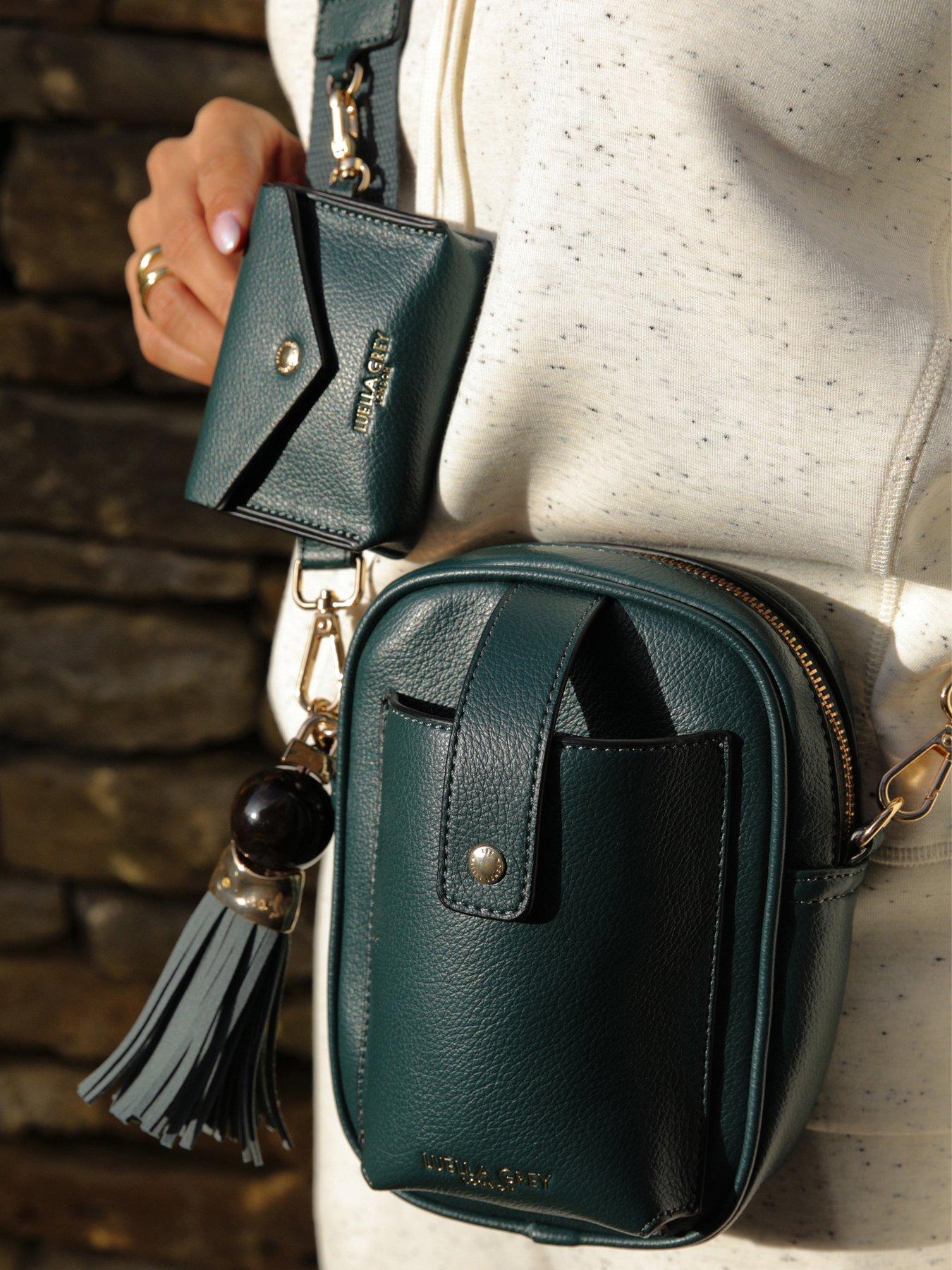 Luella Grey Elise Peacock Portrait Crossbody - Blue